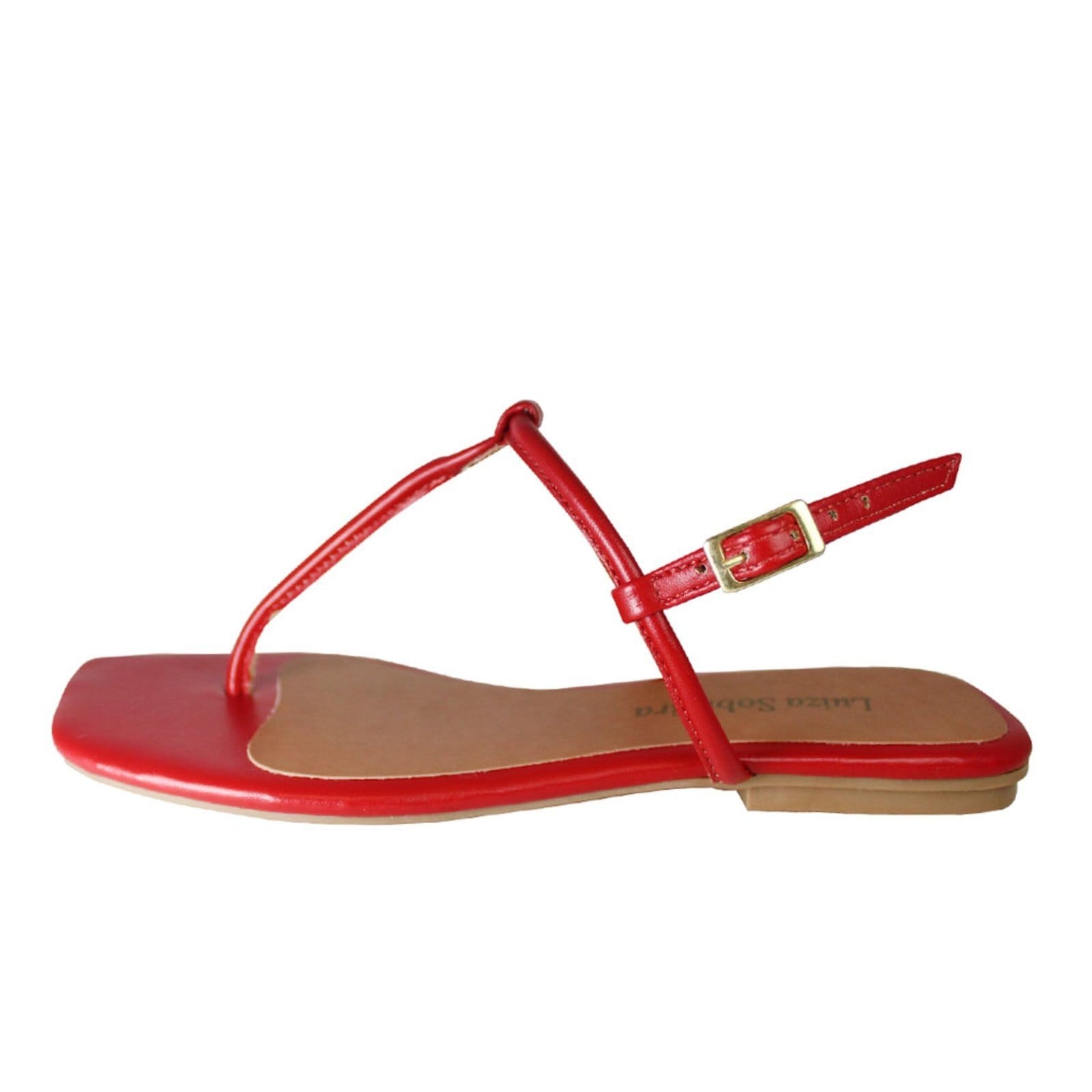 Vista 2 Rasteira Luiza Sobreira Vermelha Mod. 2102 Luiza Sobreira vermelho