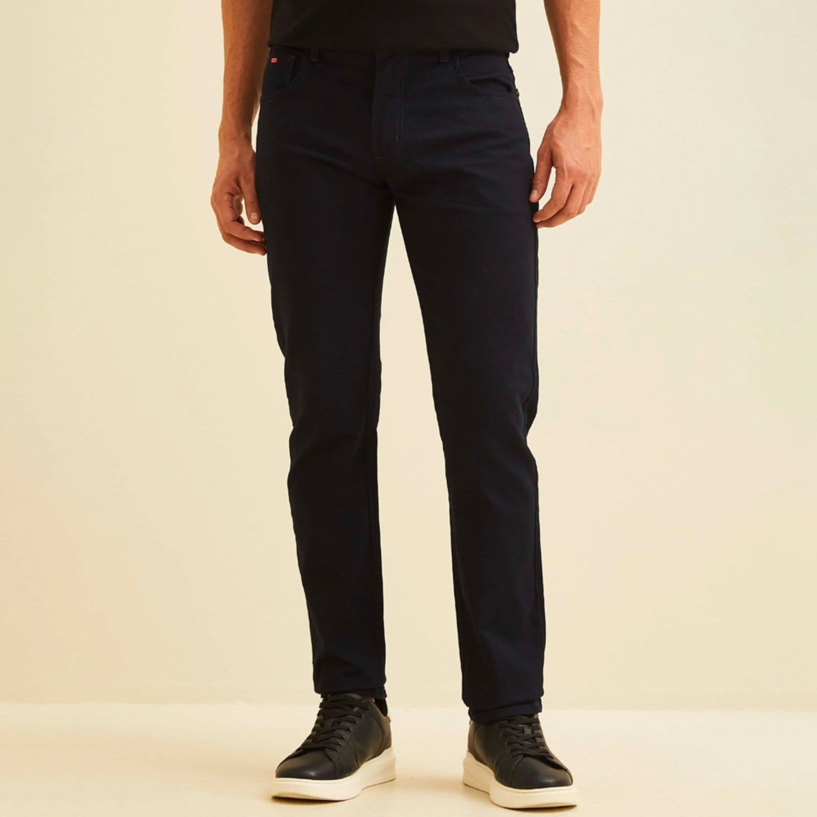 Calça Sarja Forum Paul Slim Ve26 Marinho Masculino