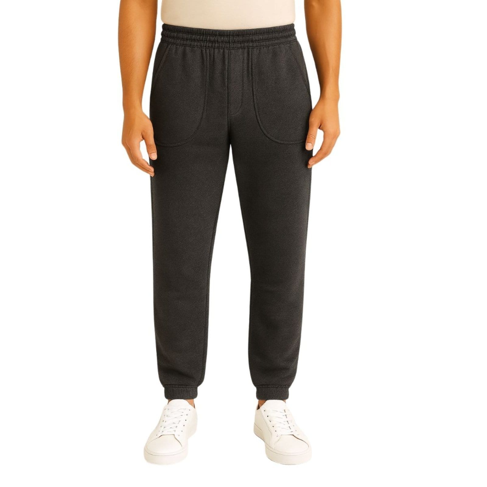 Calça de Moletom FMF Masculina Mescla Slim com Elastano Conforto e Estilo Casual