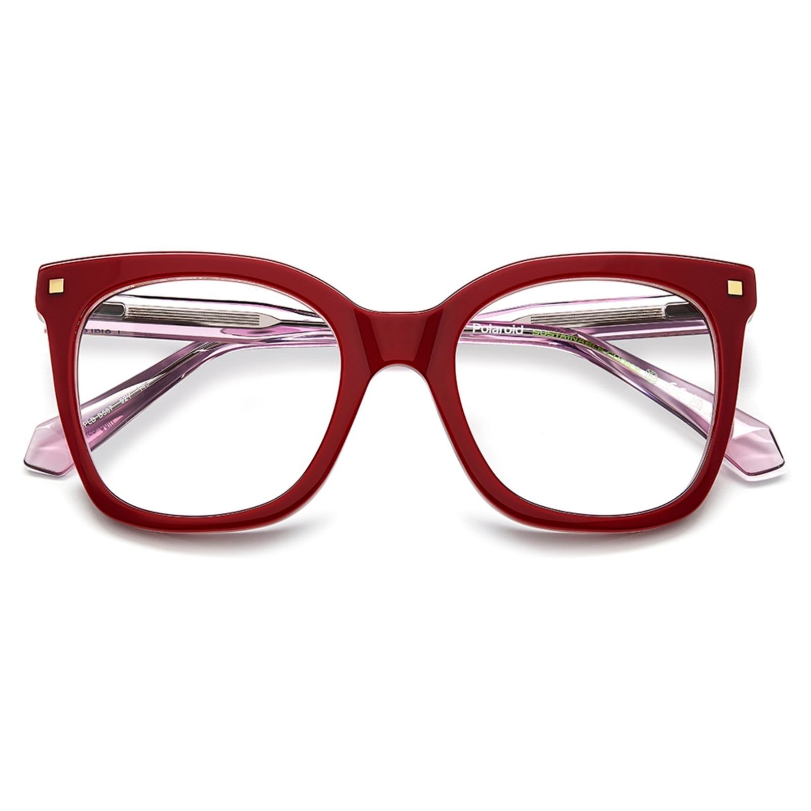 Vista 2 Armação de Óculos Polaroid Pld D507 92Y Polaroid vermelho