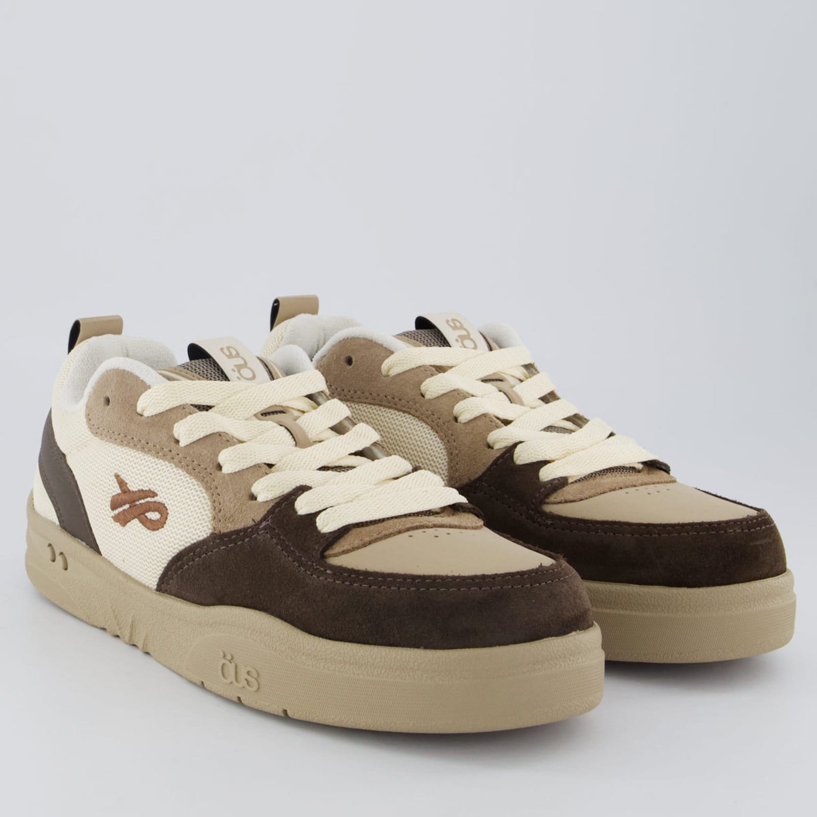 Vista 2 Tênis OUS Essencial Fluente Solo Bege ÖUS marrom