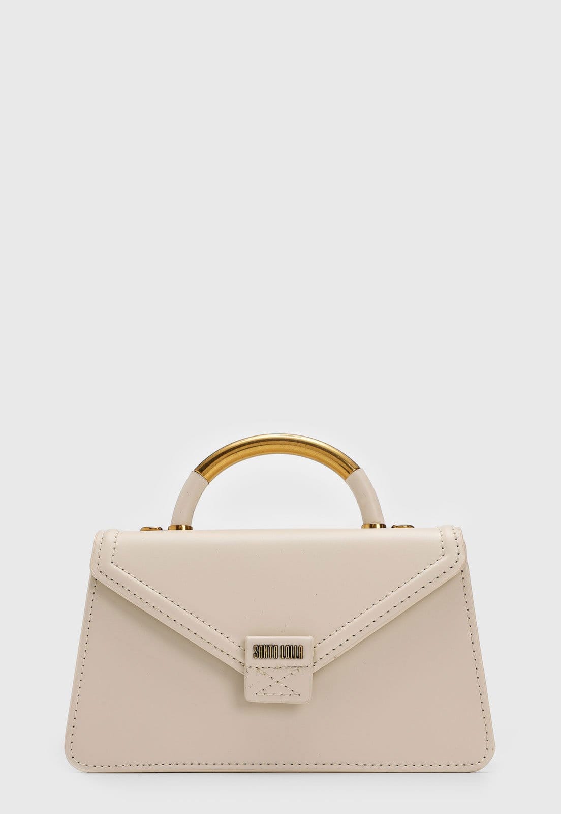 Vista 2 Bolsa Tiracolo Santa Lolla Alça Dupla Off-White Santa Lolla off-white white