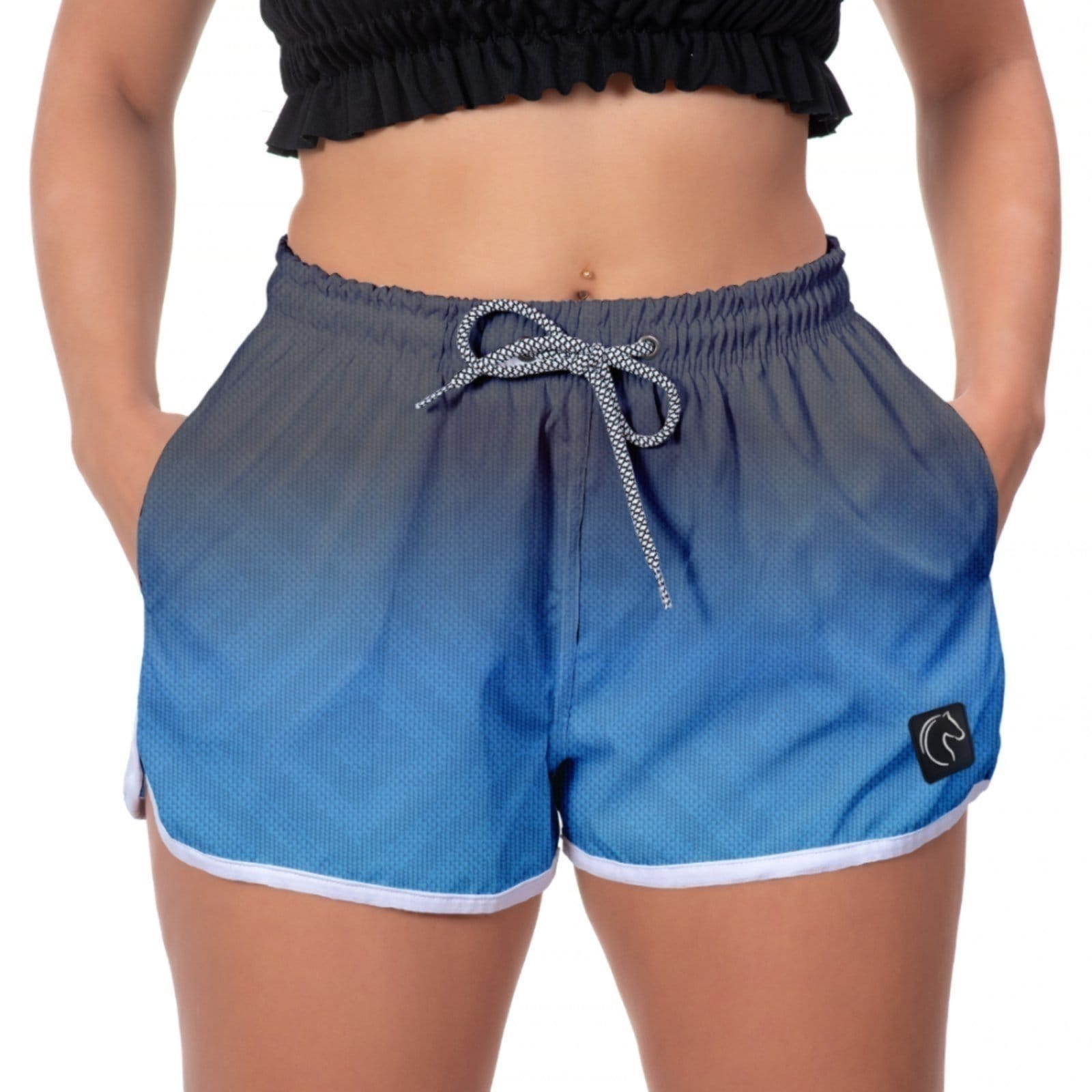 Short Feminino W2 Premium com Elástico e Cordão Ajustável Bolsos Laterais e Secagem Rápida Casual Praia ou Academia Degrade