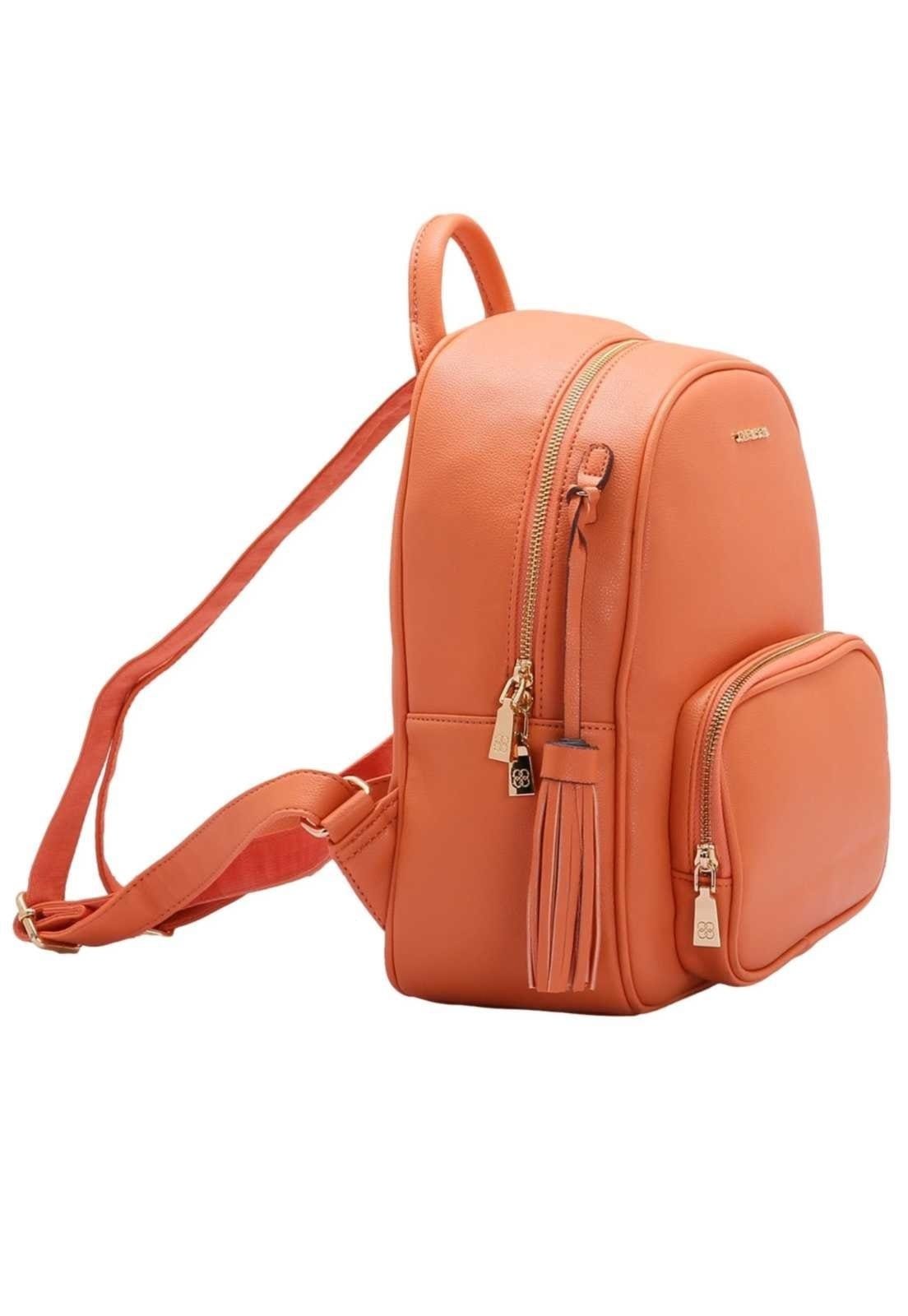 Vista 2 Mochila Feminina Chenson Clássica 8484287 Terra Chenson caramelo