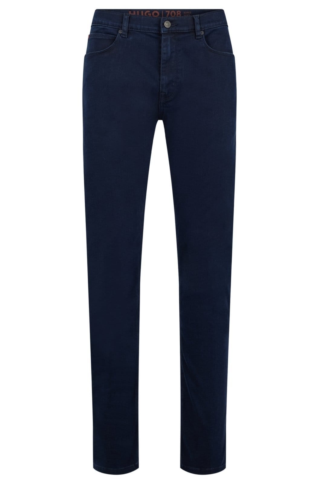 Calça Jeans Slim De Em Denim Super Macio Azul Escuro Azul - 36