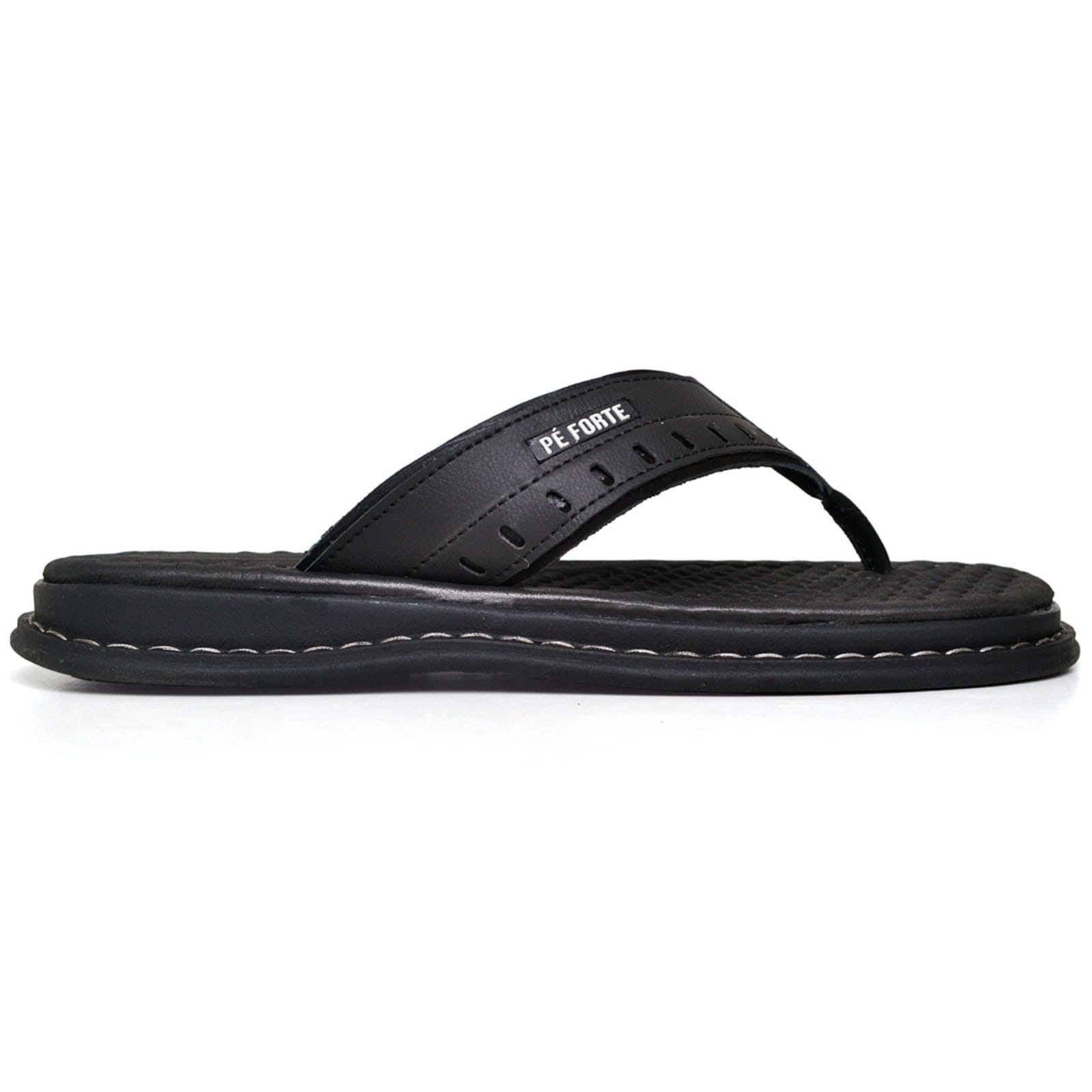 Chinelo Masculino Sapatofran Couro Anatômico Ortopédico Conforto