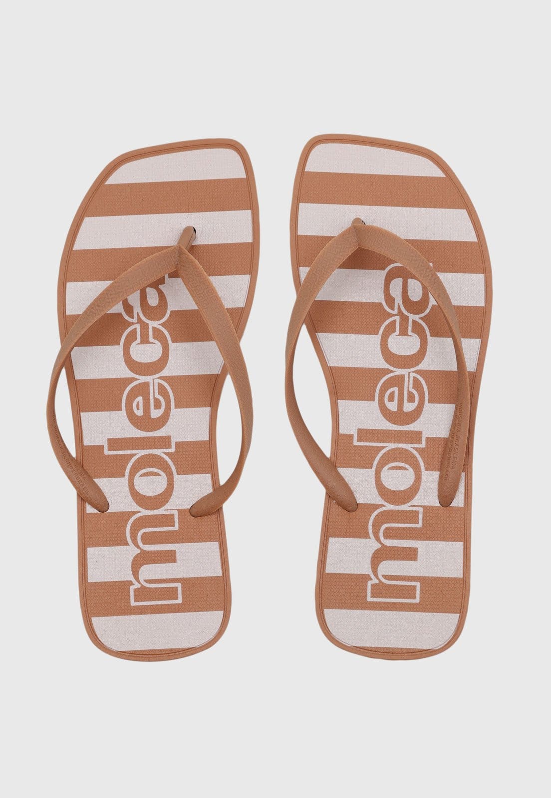 Chinelo Feminino Moleca Dedo Listrado