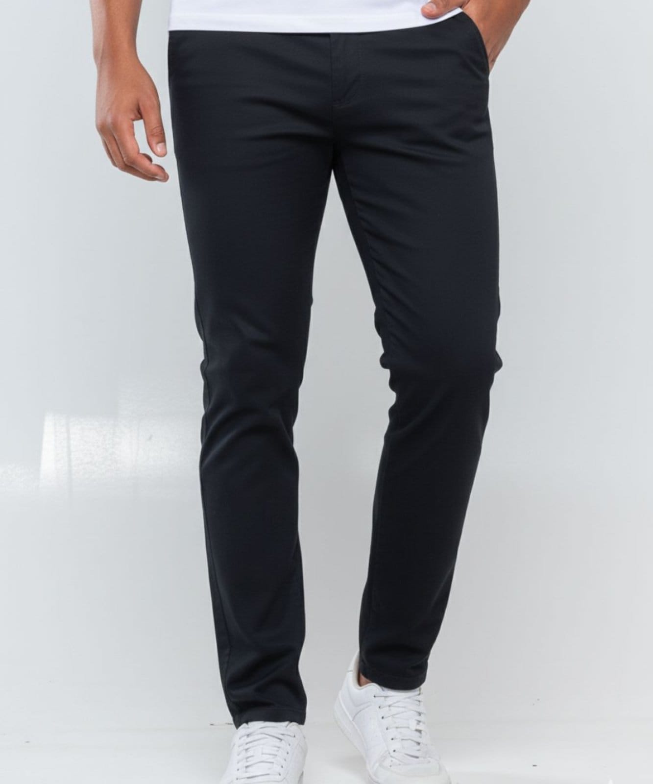 Vista principal Calça Masculina SK Confortavel e Casual Ideal Dia a Dia TEX JEANS jeans/preto