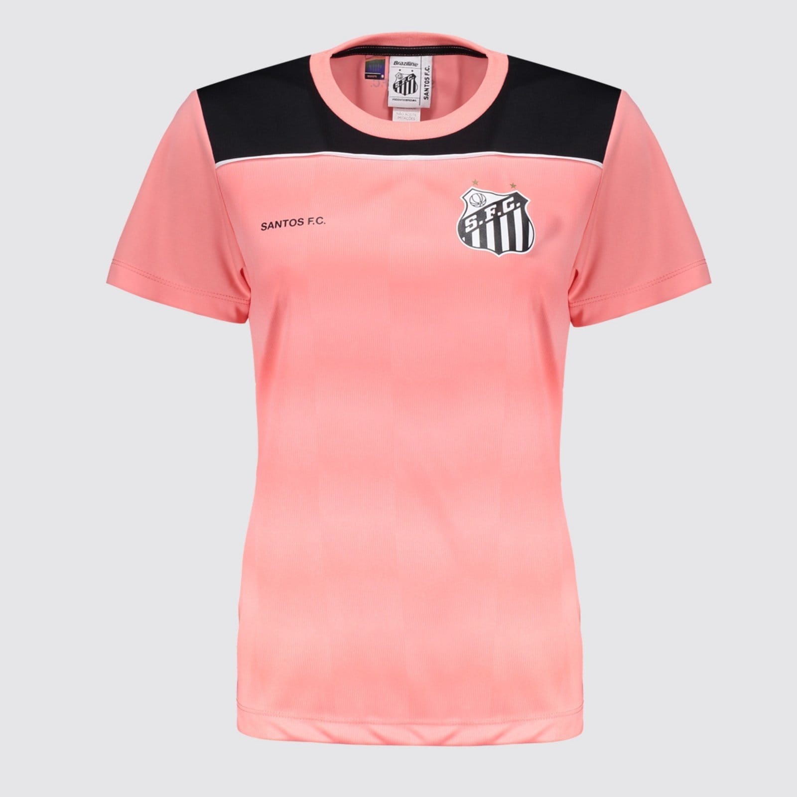 Vista principal Camisa Santos Fulgor Feminina braziline rosa