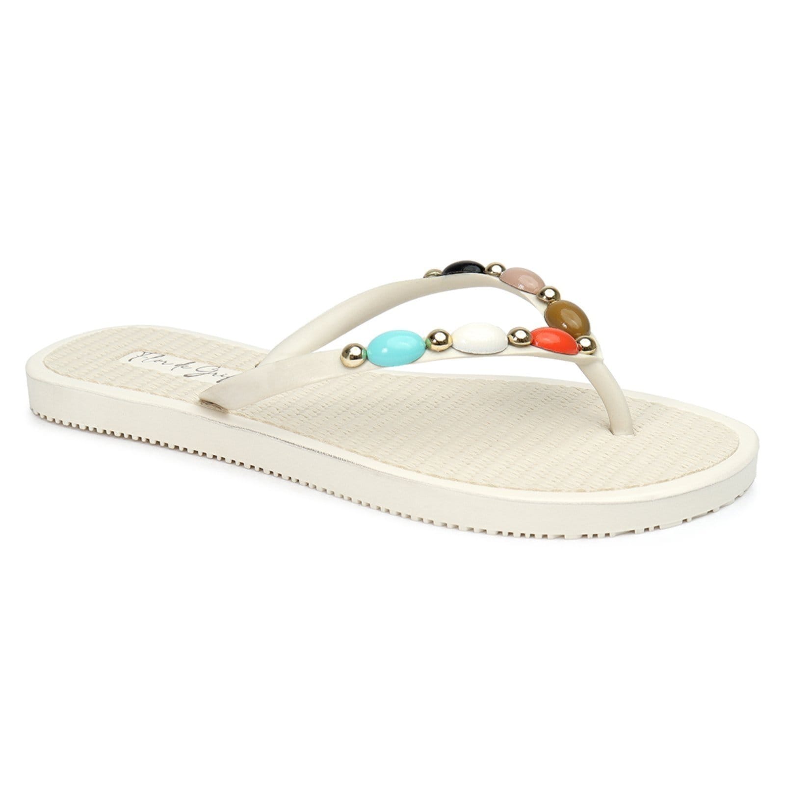 Chinelo Casual Flor de Griffe Dia a Dia Luxo Off White