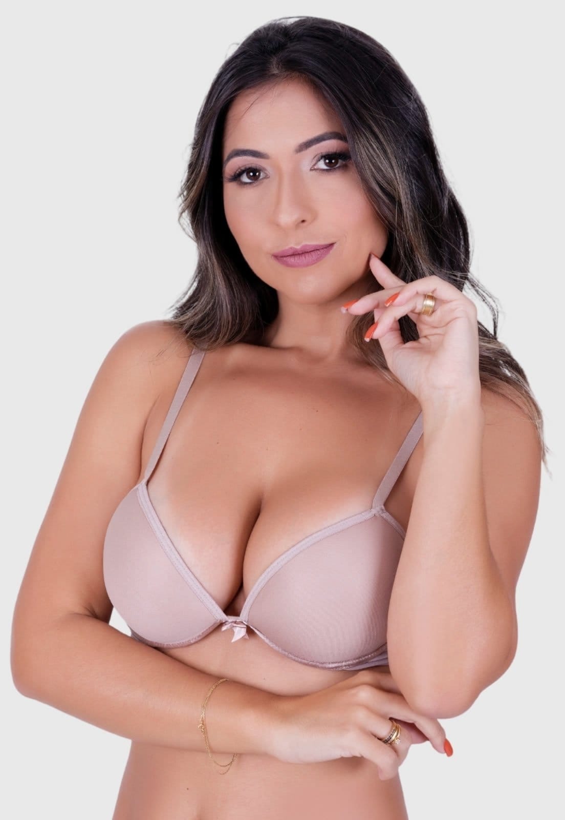 Vista 2 Kit 2 Sutiãs St Madame com Bojo St Madame multicolorido