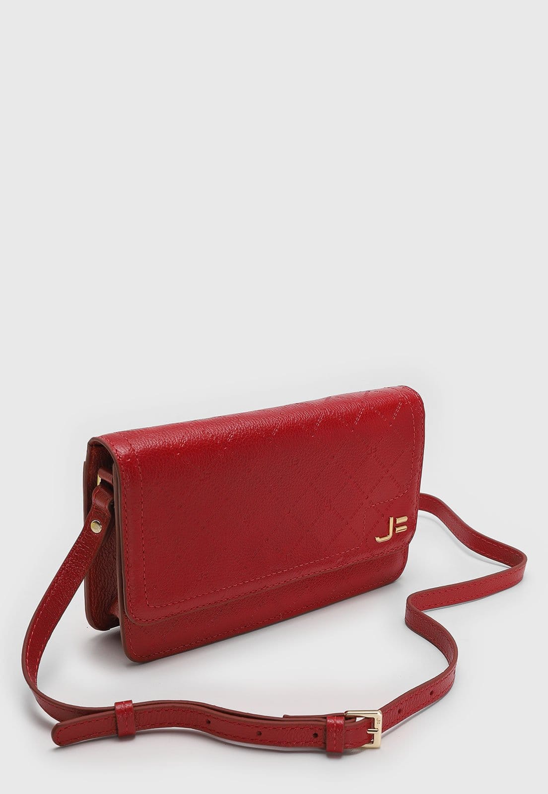 Vista 2 Bolsa Feminina Jorge Bischoff Alça Ajustável Vermelha Jorge Bischoff vermelho