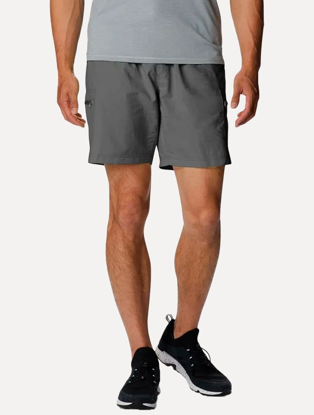 Vista principal Bermuda Columbia Masculina Cargo Mountaindale Escuro Columbia cinza