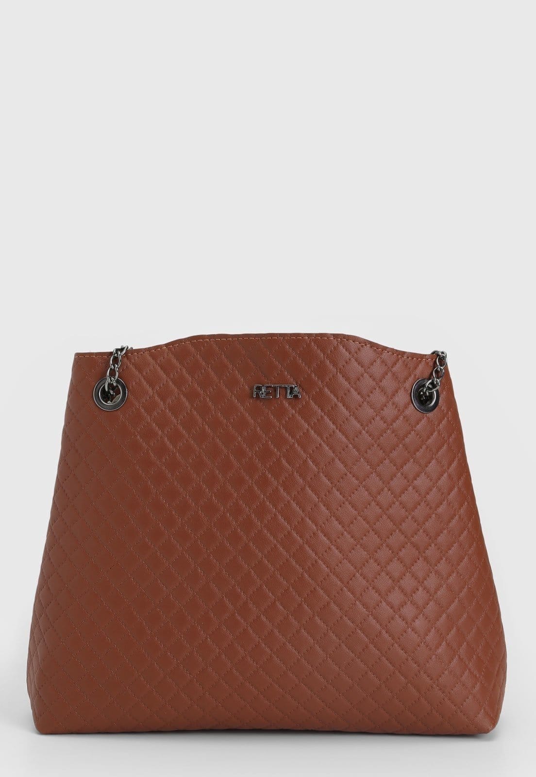 Vista 2 Bolsa Feminina Retta Sacola Matelassê Retta Shoes caramelo