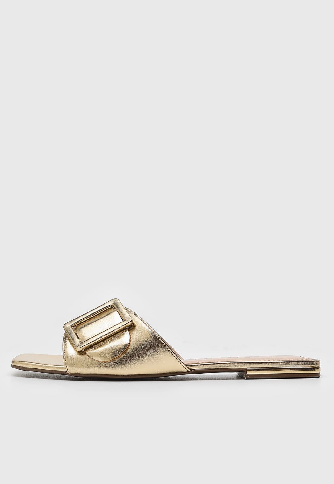 Rasteira Jorge Bischoff Maxi Fivela Dourada