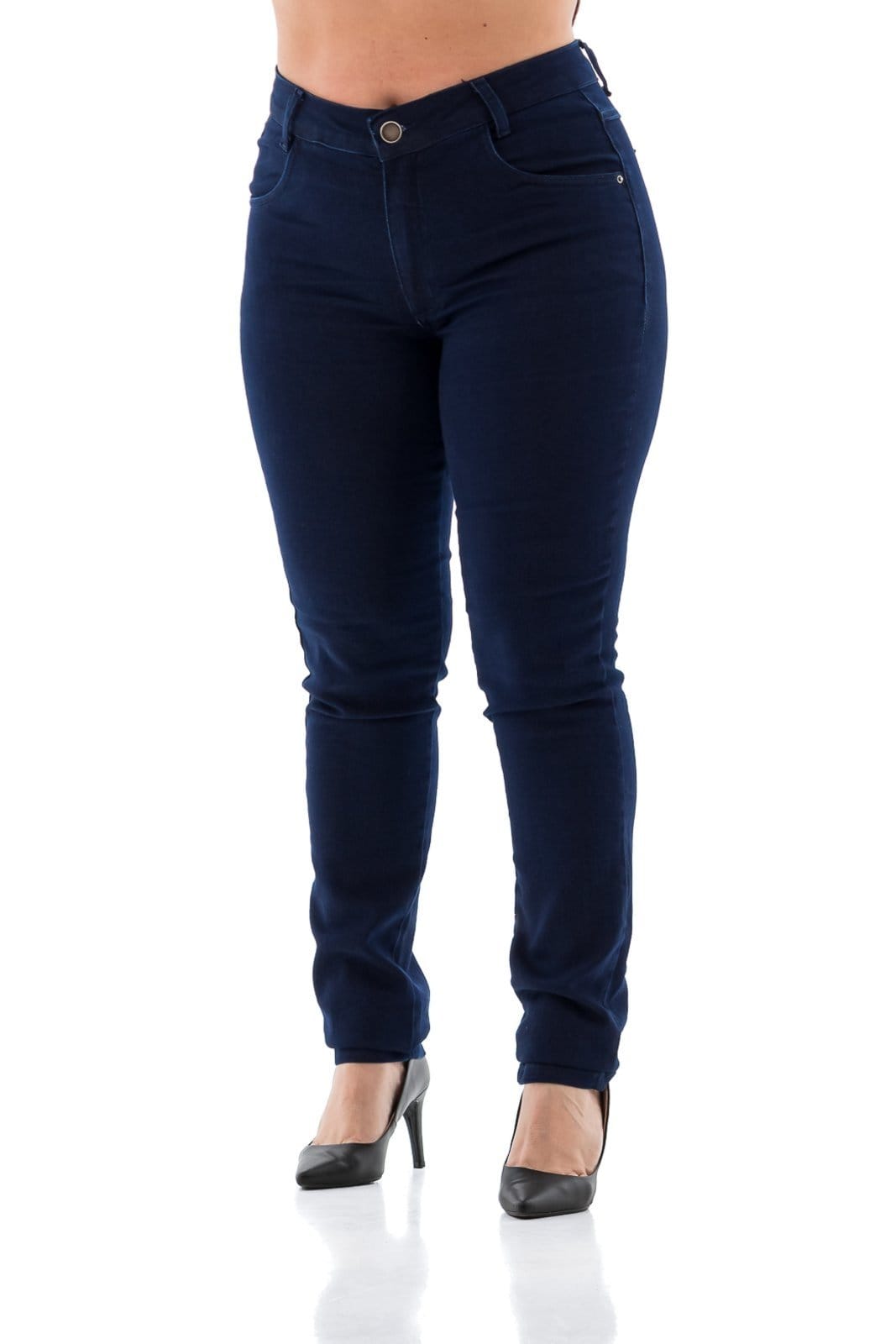 Vista principal Calça Jeans Feminino Arauto Skinny Imperio Max Escuro ARAUTO JEANS azul