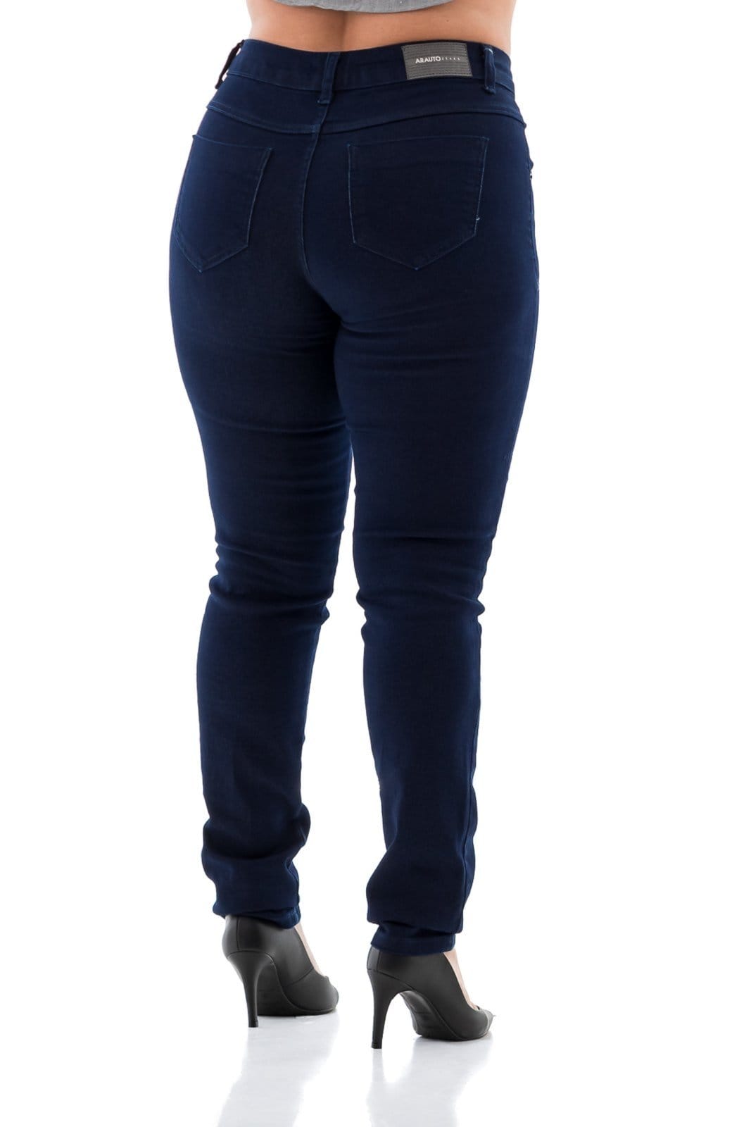 Vista 2 Calça Jeans Feminino Arauto Skinny Imperio Max Escuro ARAUTO JEANS azul