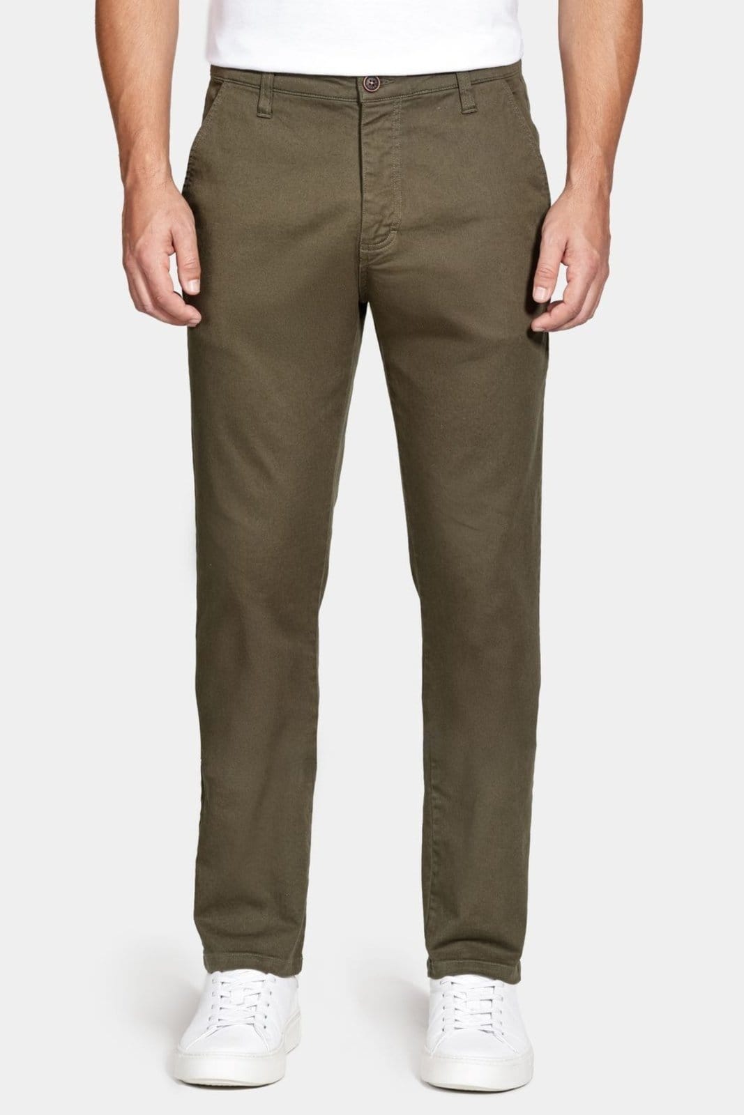 Calça Aramis Chino Slim Maquinetada Militar