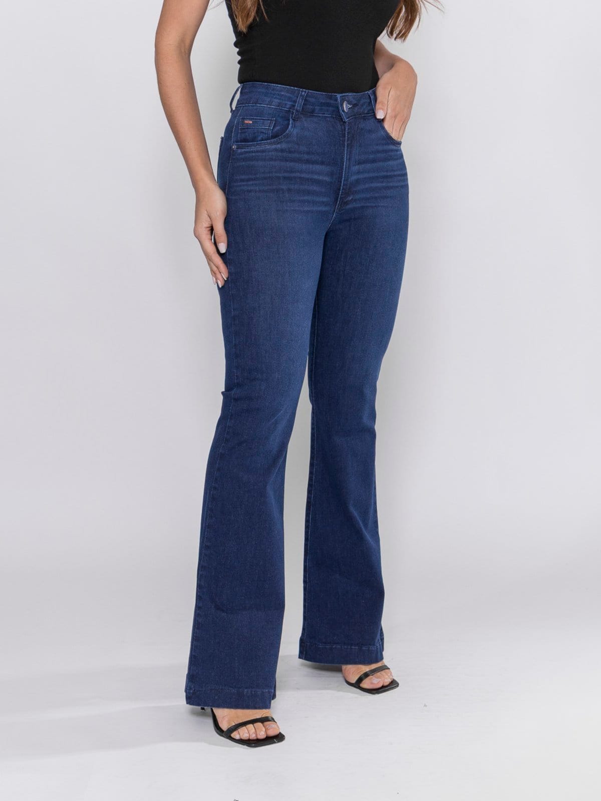 Vista 2 Calça Feminina Wide Leg Crocker - 50789 Crocker jeans