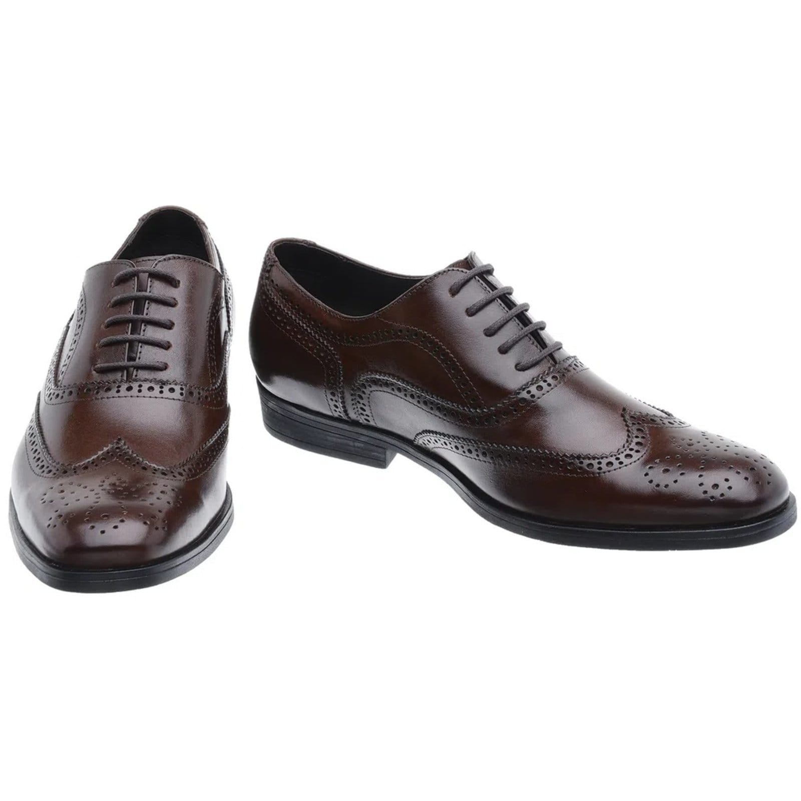 Sapato Oxford Malbork Couro Café Solado Comfort Borracha 60409M - 2