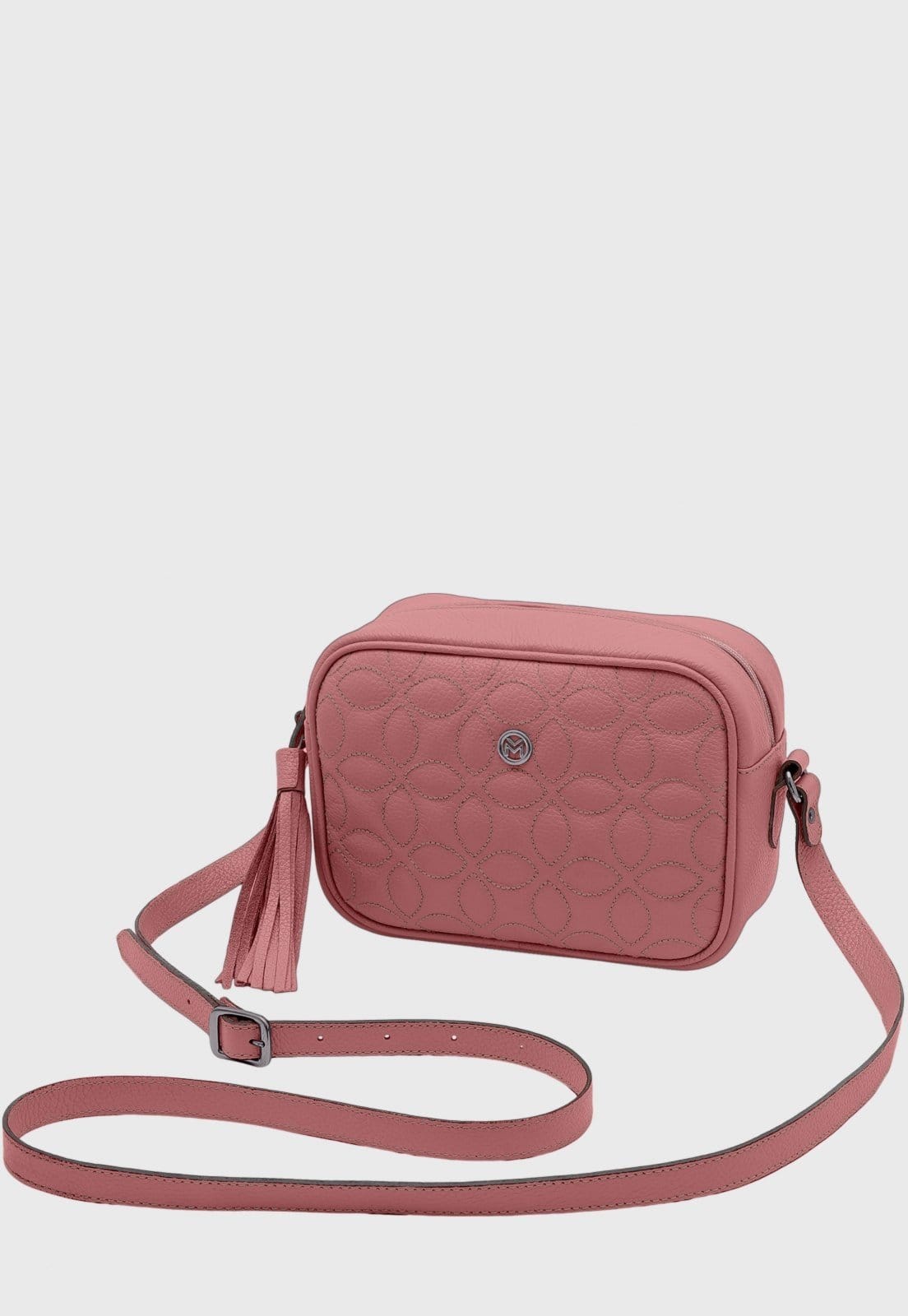 Bolsa Transversal Couro Mariart Gardênia Blush
