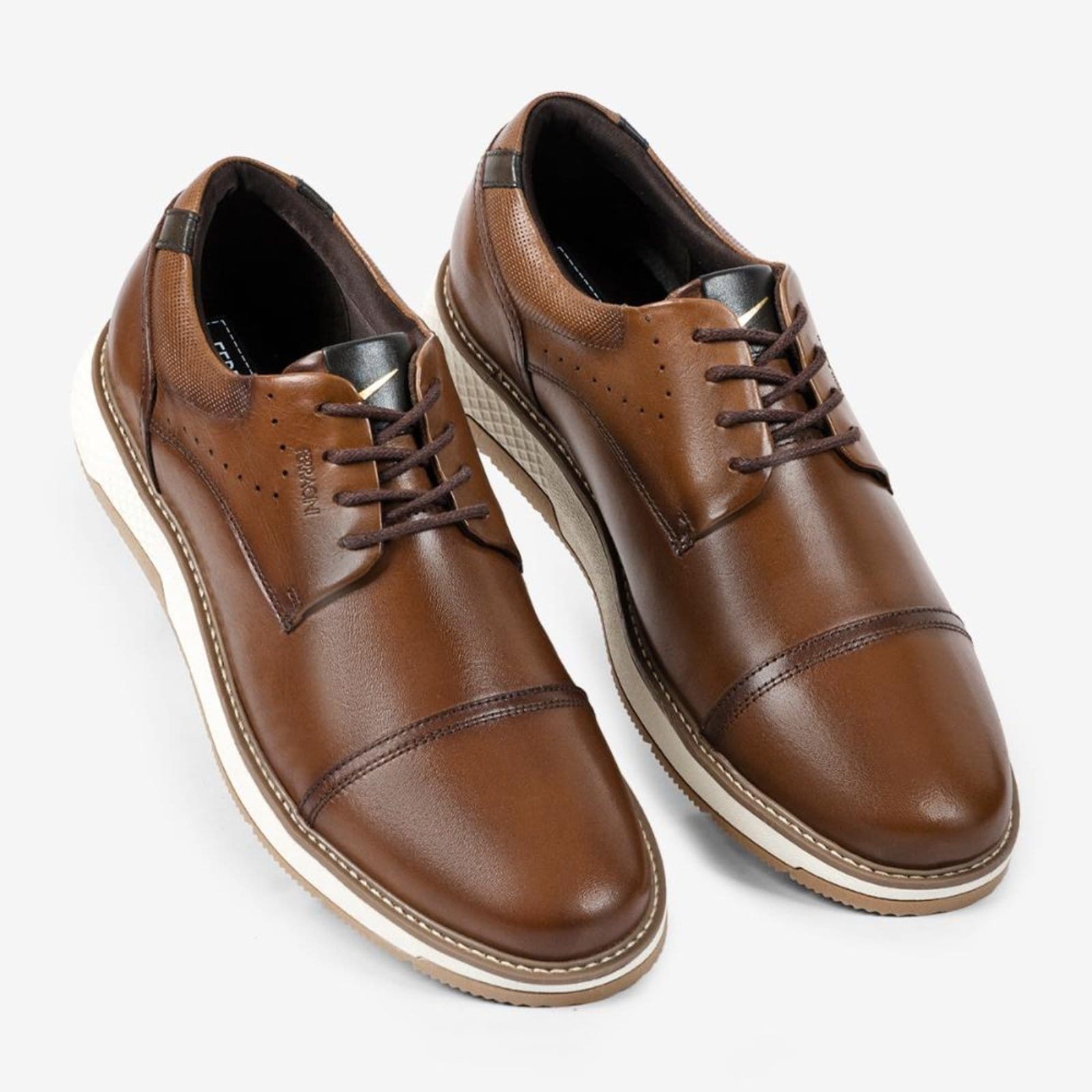 Vista 2 Sapato Ferracini Casual Wembley de Couro 4171-708L FERRACINI marrom