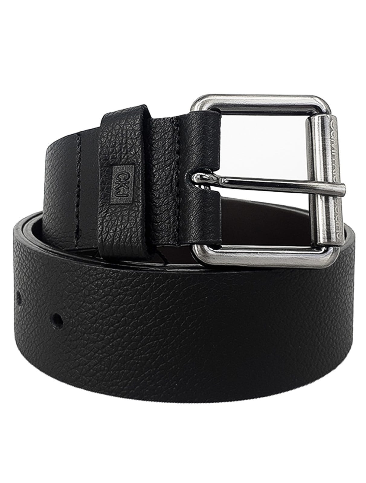 Cinto Calvin Klein Jeans Masculino Couro Roller Logo