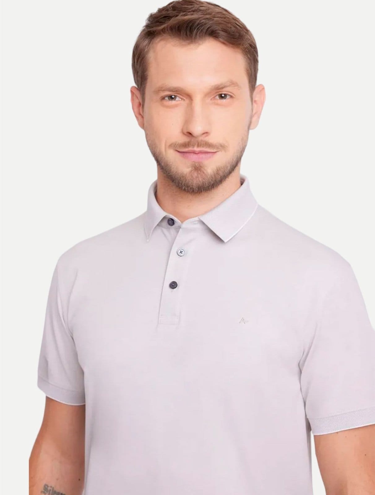 Vista 2 Polo Aramis Pima Tech PO110014 Areia Aramis bege