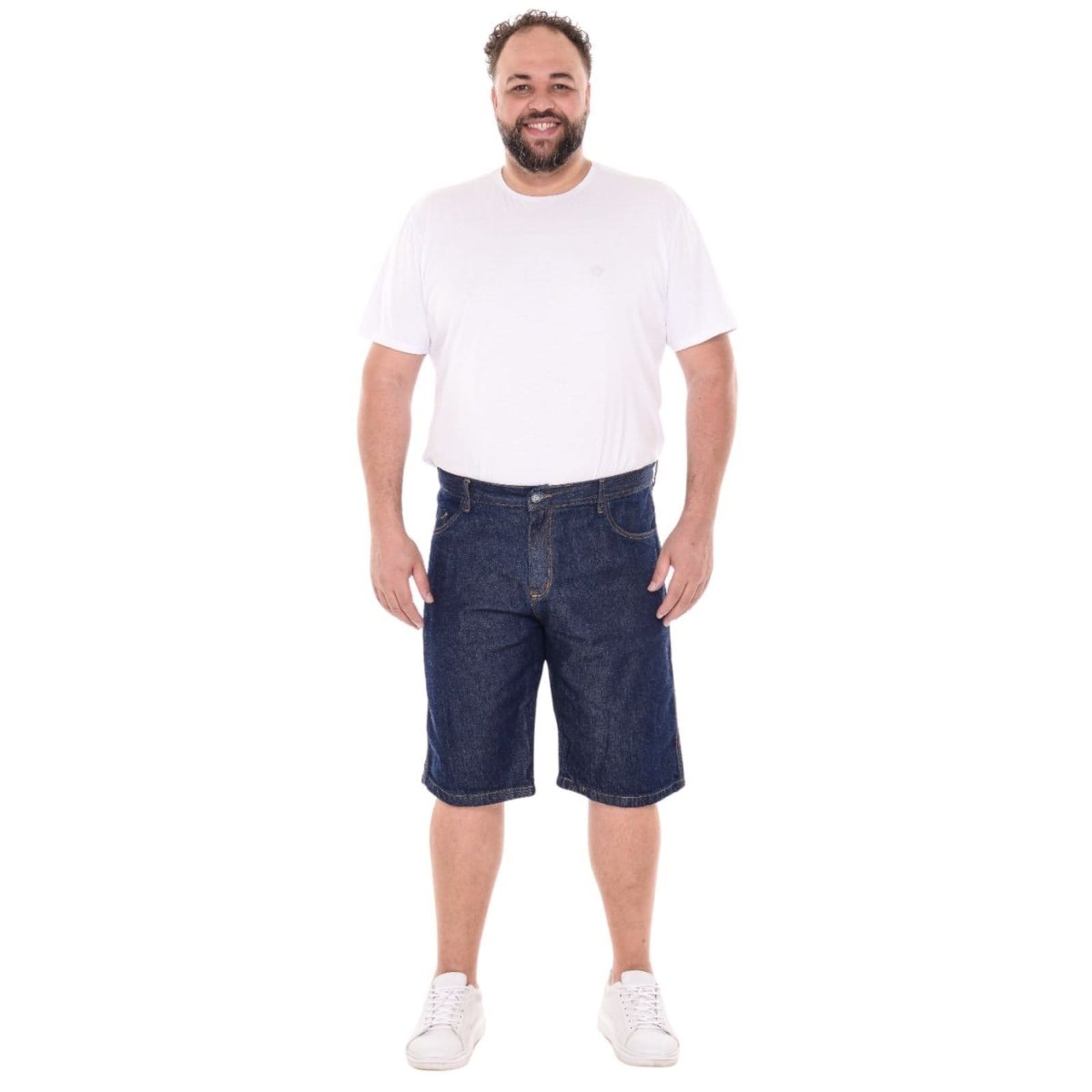 Bermuda Jeans Masculina Plus Size
