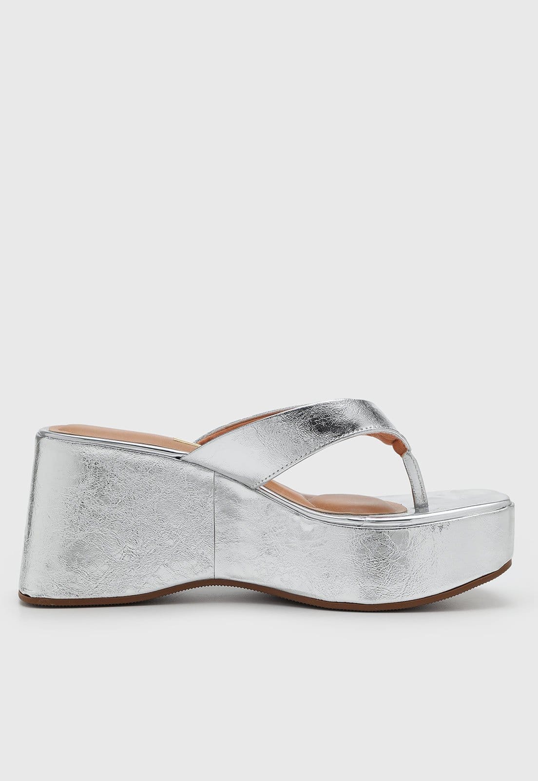 Vista 2 Sandália Feminina Vizzano Salto Plataforma VIZZANO prata