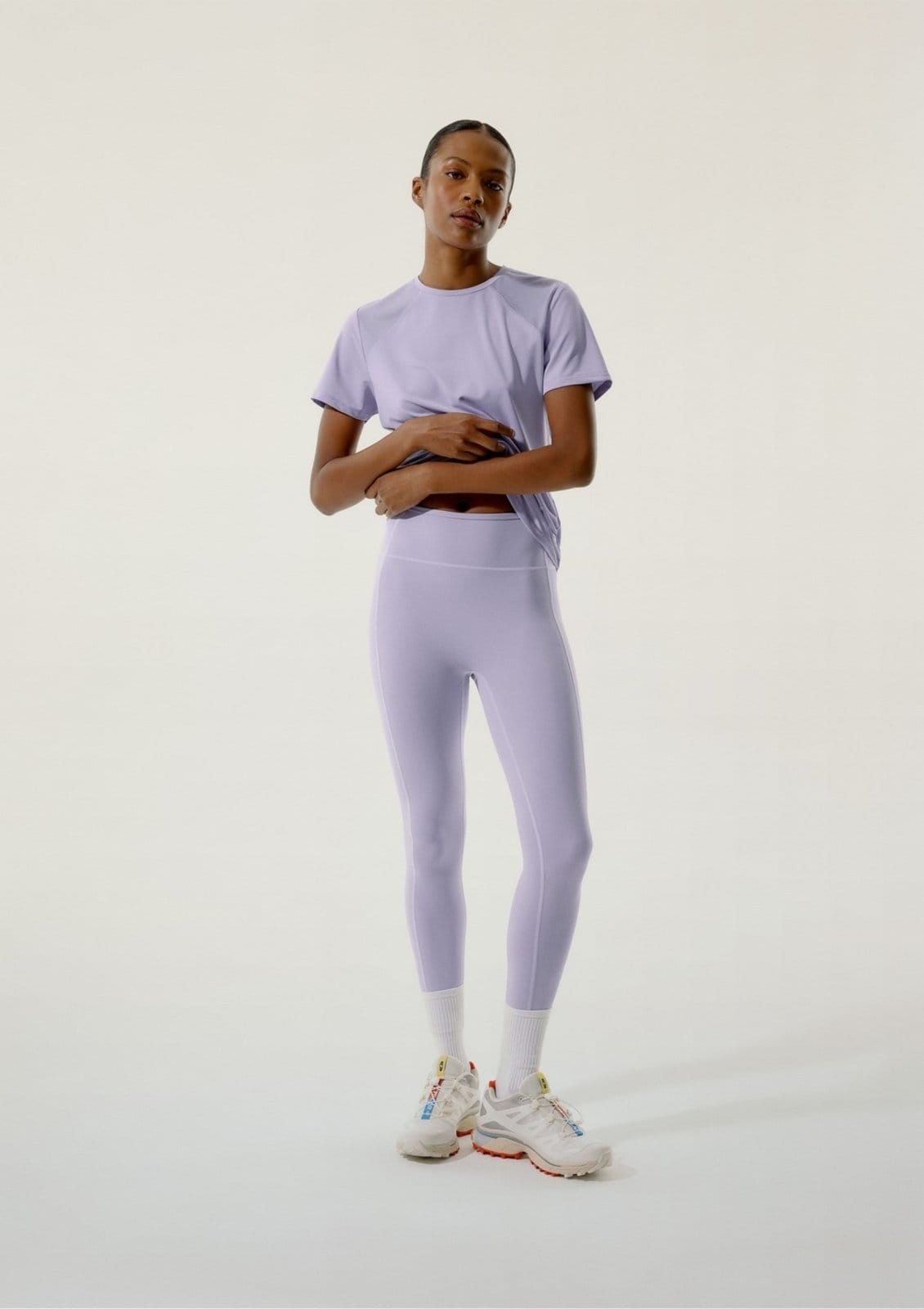 Vista principal Calça Legging Esportiva Feminina Easy Care Hering HERING SPORTS lilás