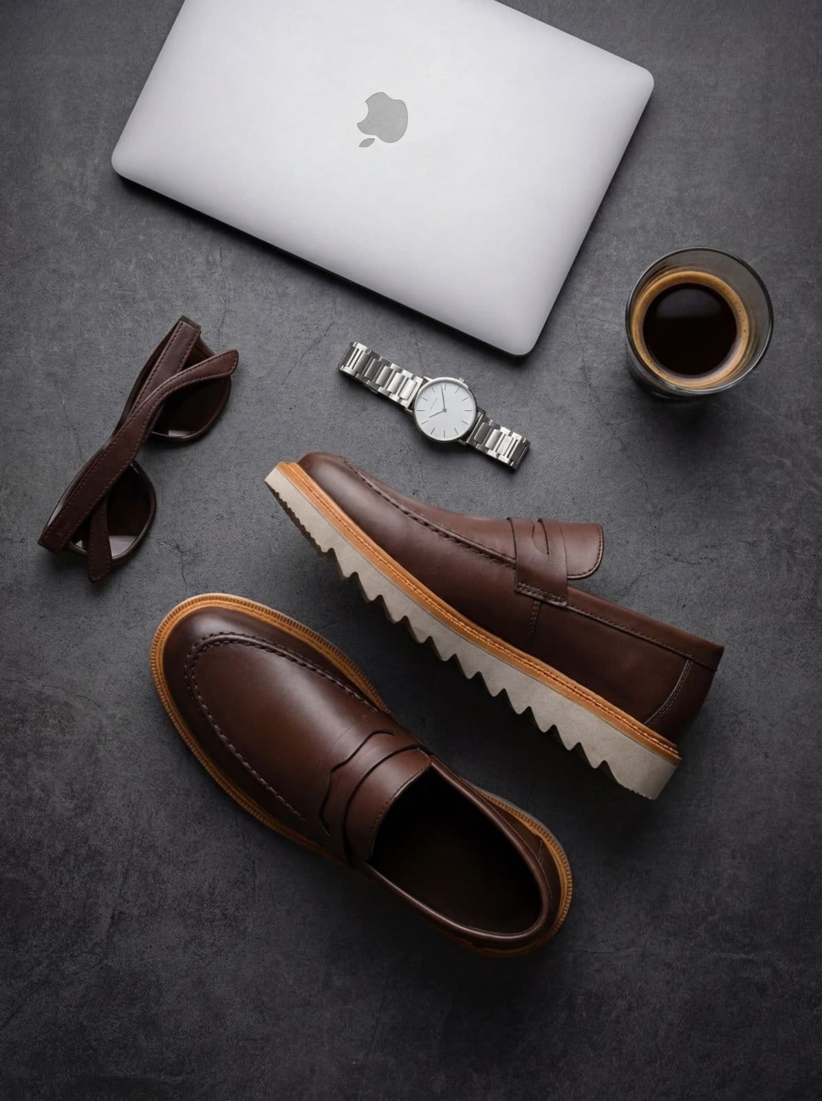 Vista 2 Sapato Masculino Casual Loafer Tratorado Premium CNZ DuPRADO marrom