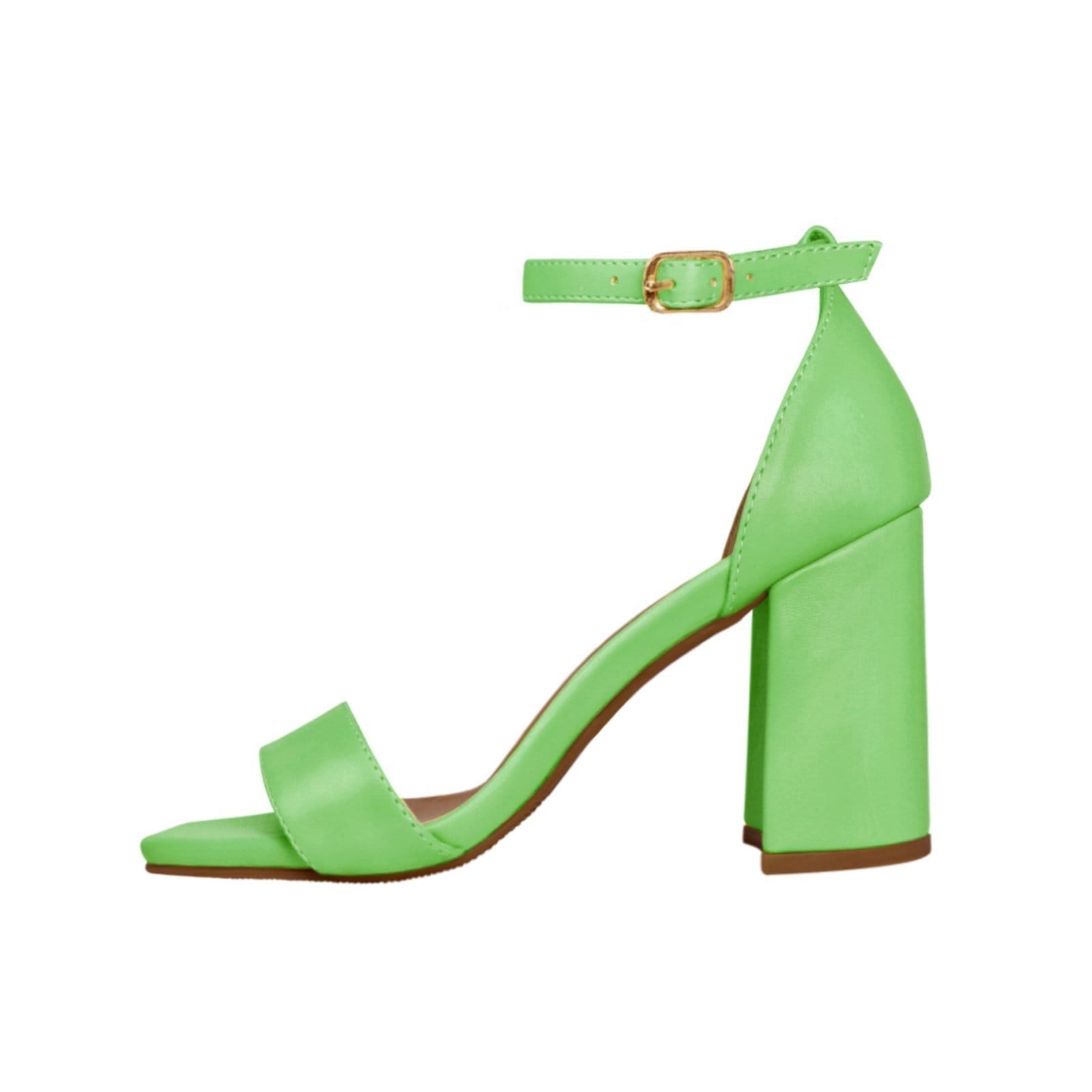 Vista 2 Sandália Salto Alto Grosso Luiza Sobreira Mod. 2165 Luiza Sobreira verde
