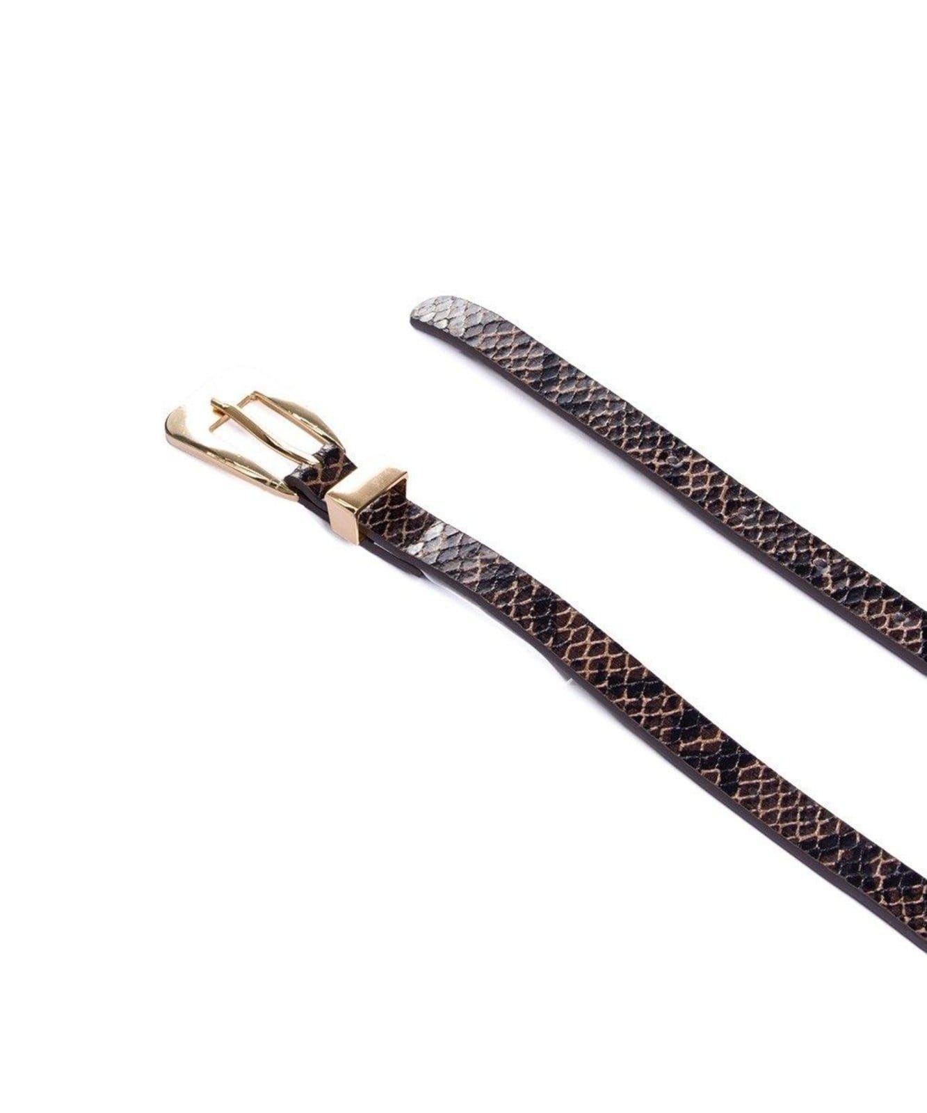 Vista 2 Cinto Fino Feminino Pixolé Cafe Pixolé incolor