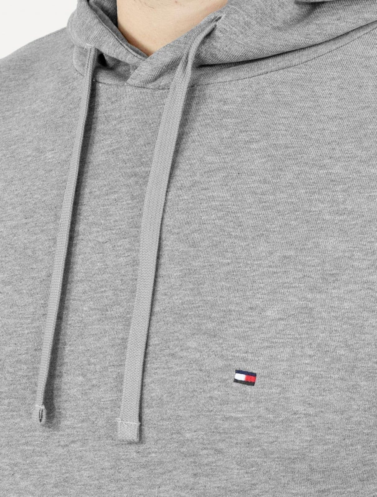 Vista 2 Moletom Tommy Hilfiger Masculino Essential Terry Hoody Médio Tommy Hilfiger cinza