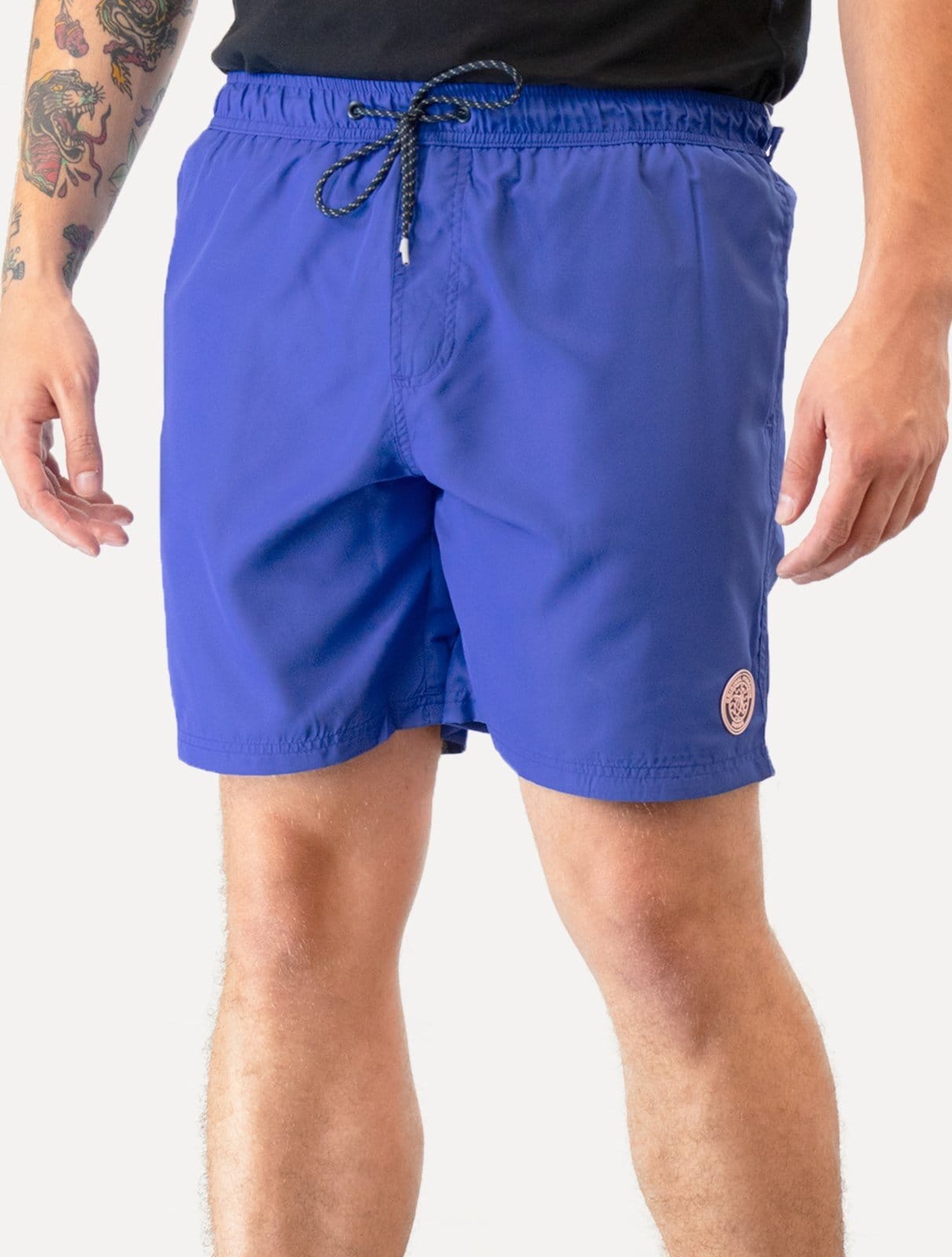 Short Original Penguin Masculino D Água Basic Patch Cobalto