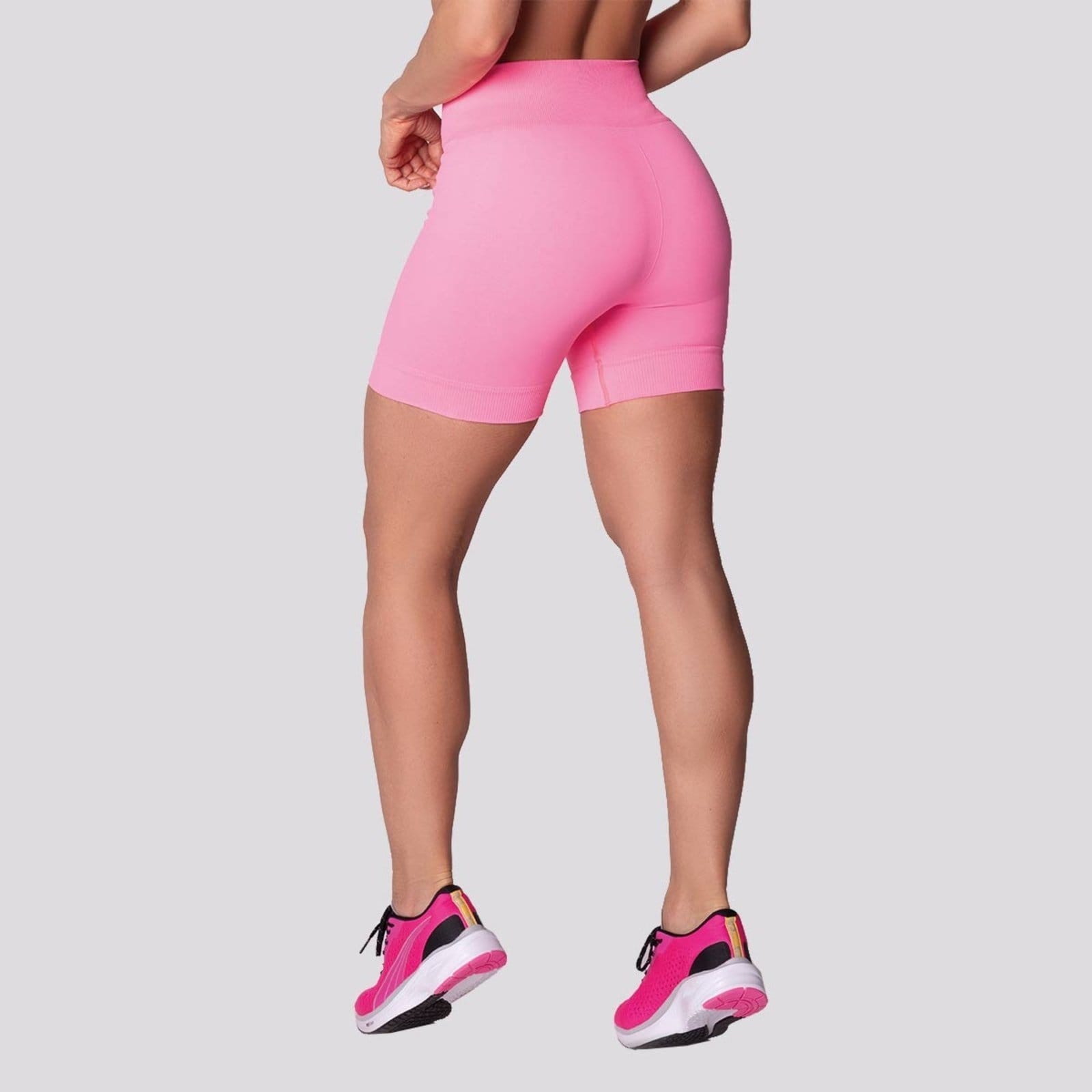 Vista principal Shorts Selene Canelado Sem Costura Feminino Neon SELENE rosa
