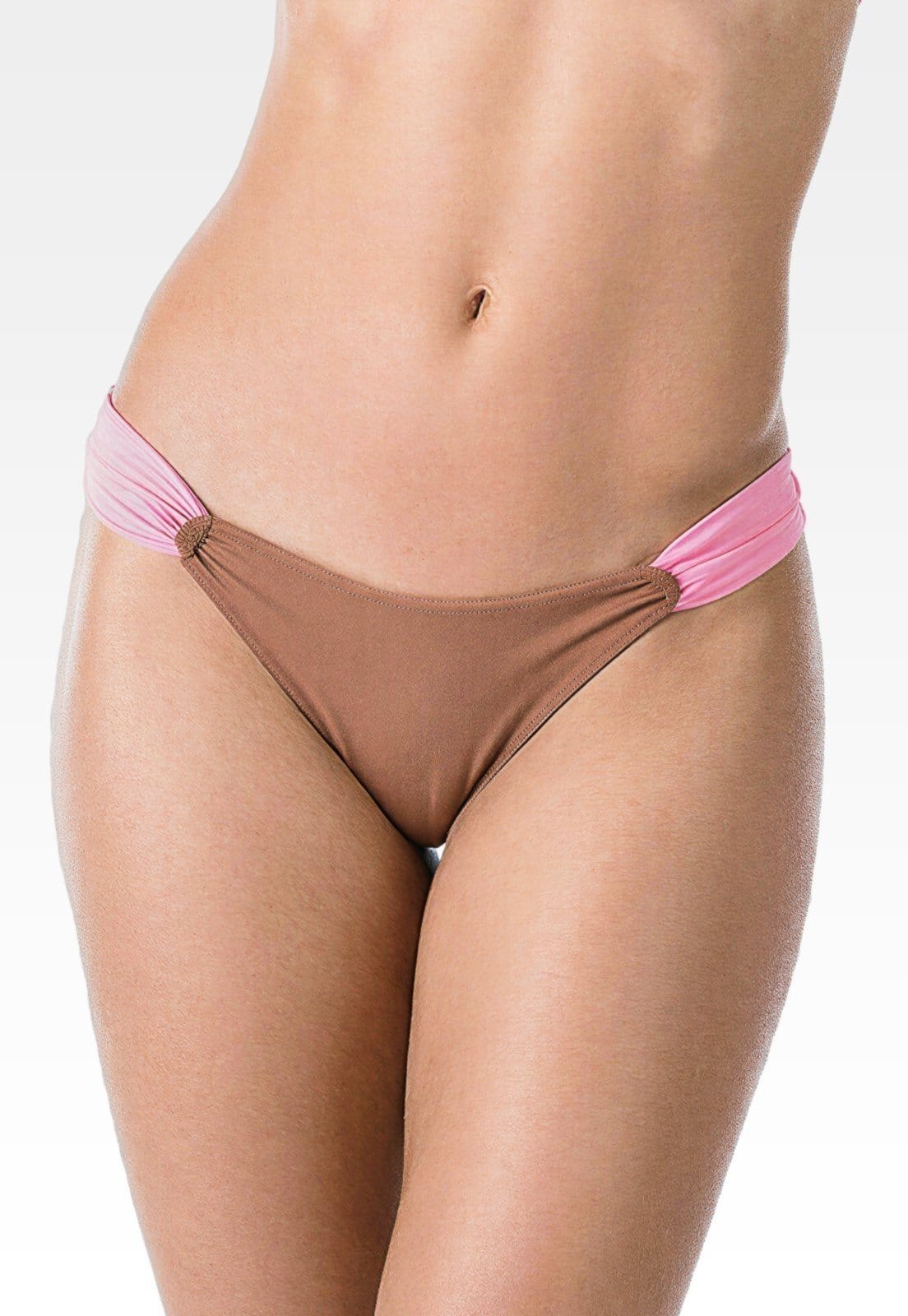Calcinha de Biquíni Summer Soul Empina Bumbum Com Faixa Lateral Rosa