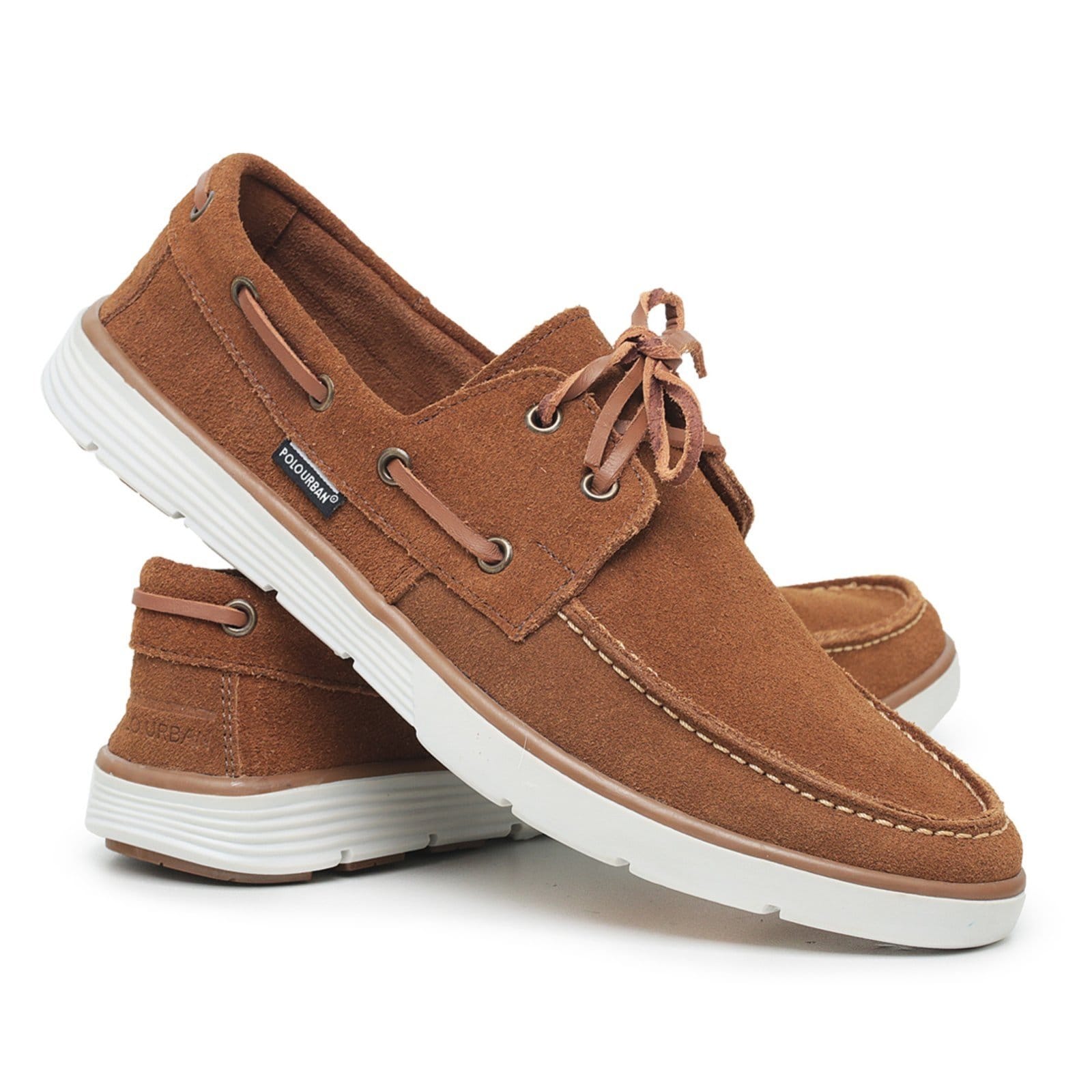 Mocassim Masculino Dockside Top Sider em Couro Polo Urban Camel