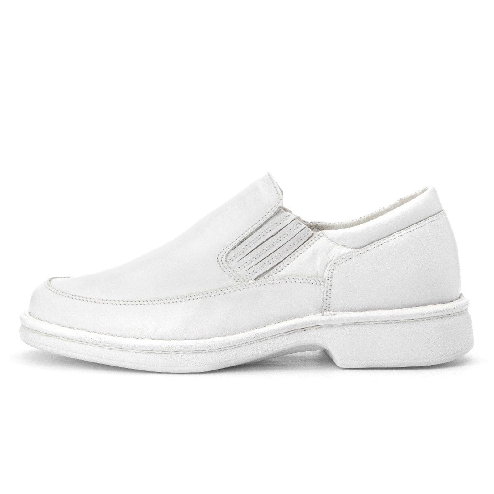 Vista principal Sapato Masculino Couro Clube do Sapato de Franca Soft DFT Confort Clinic Monza II Clube do Sapato de Franca branco