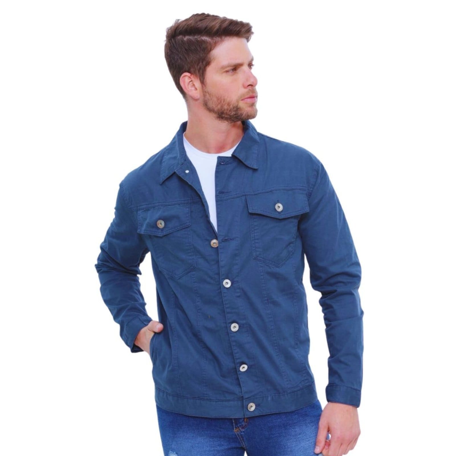 Jaqueta Masculina Alleppo Jeans Marinho