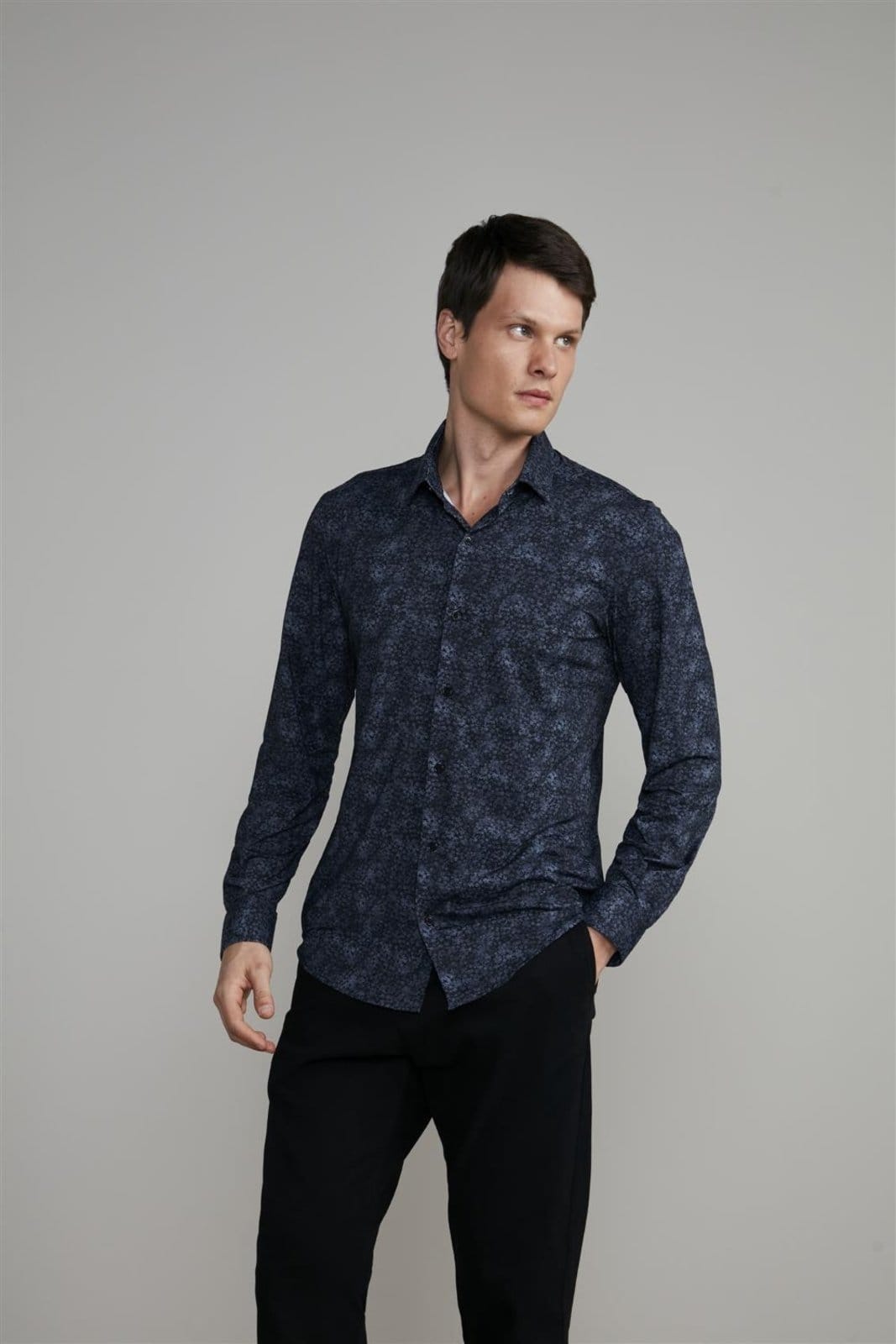 HIGHSTIL Camisa Estampada Tecnocomfy Slim Fit