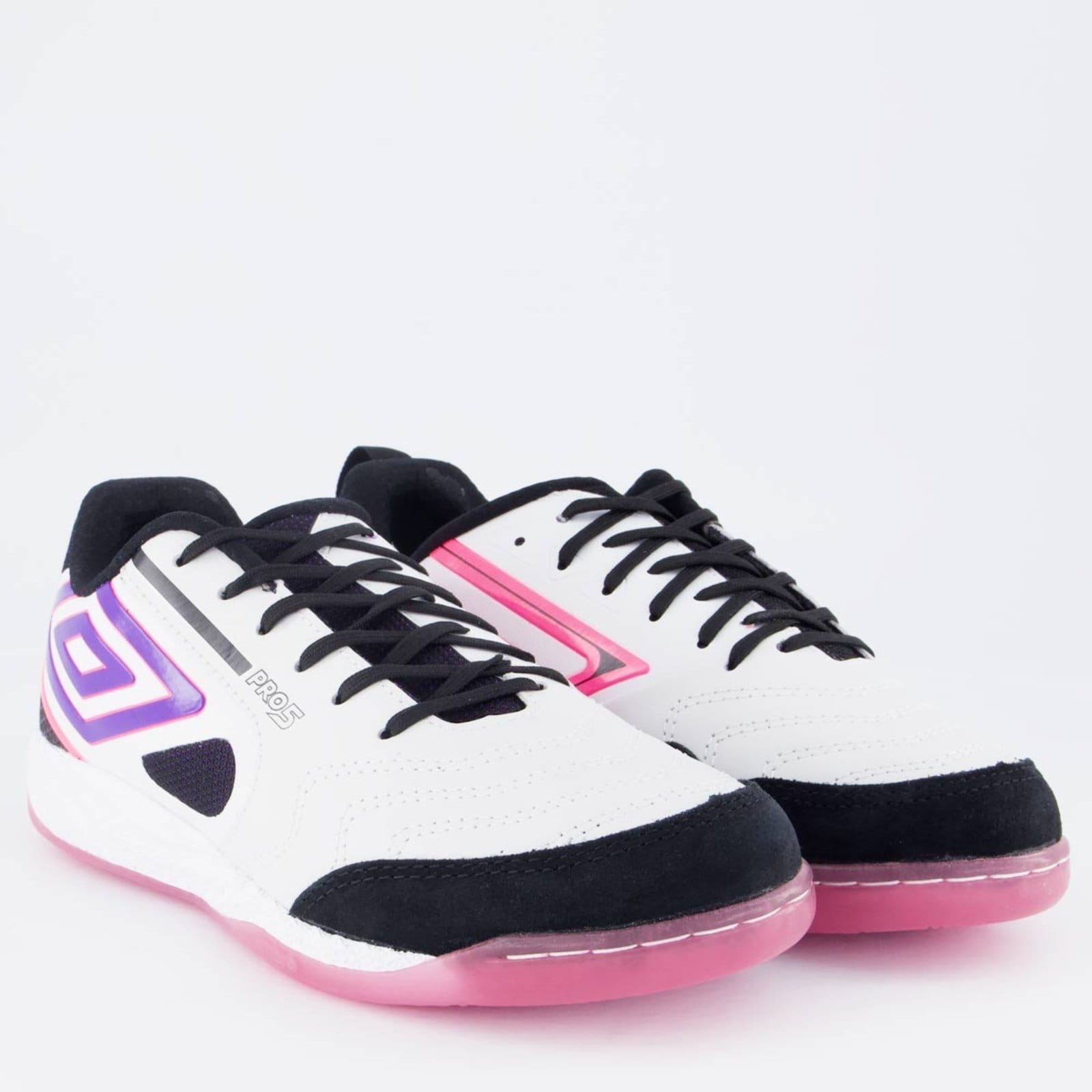 Vista 2 Chuteira Umbro Pro 5 Bump Futsal Branca Umbro branco