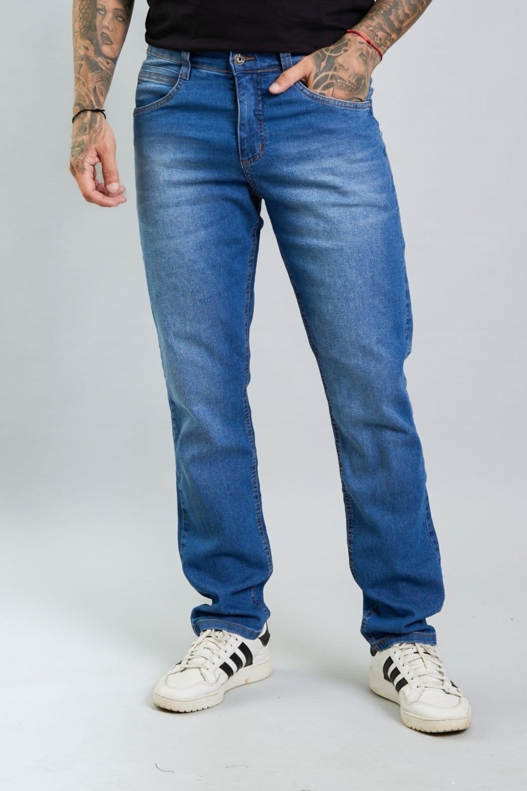 Calça Jeans Slim Fit Masculina Marmorizada Lemier Collection