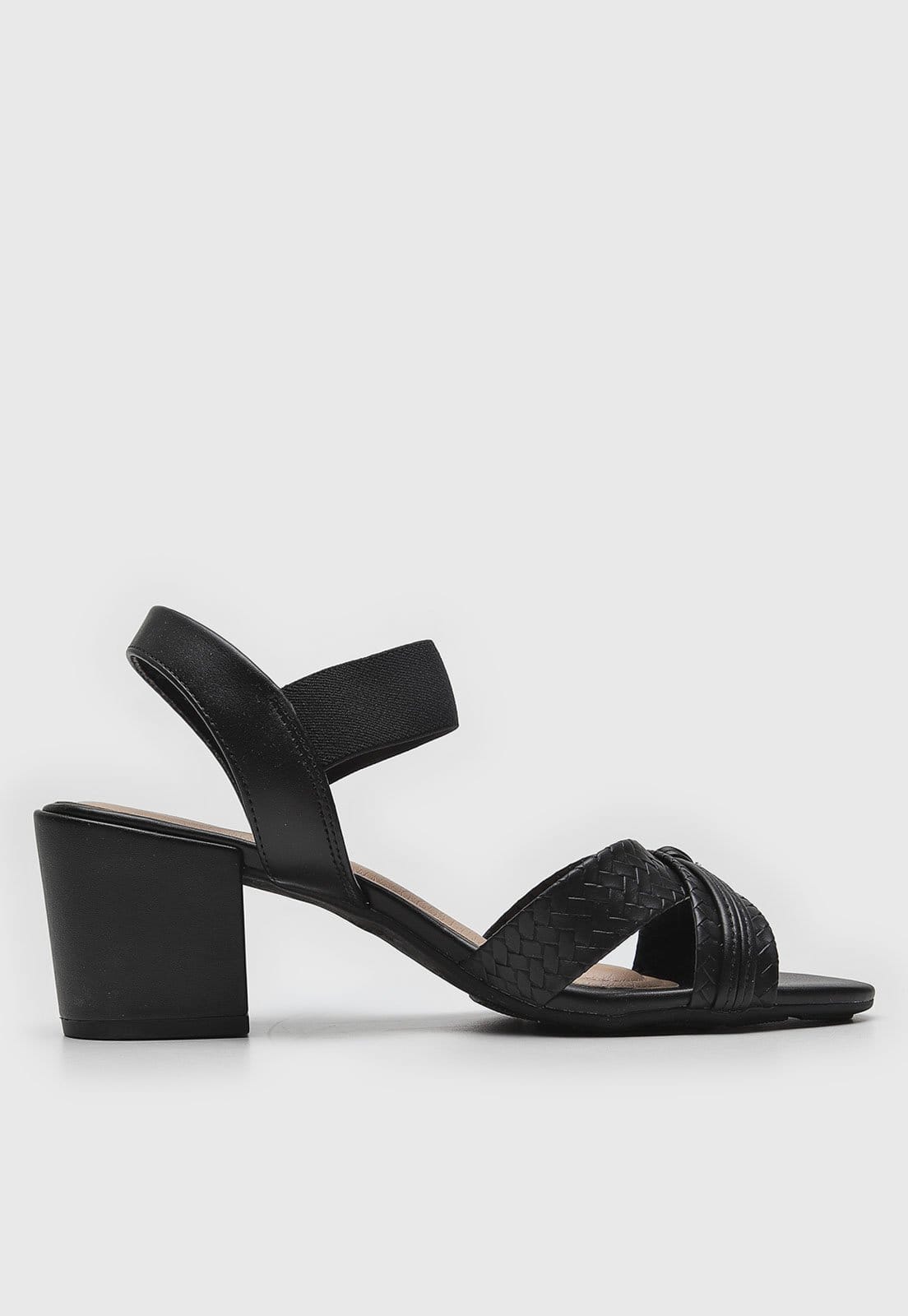 Vista 2 Sandália Modare Tira Texturizada Preta MODARE preto