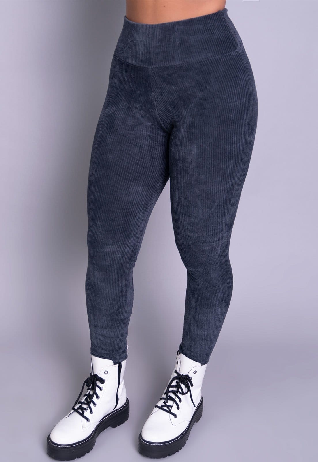 Calça Feminino Legging WLS Modas Veludo Cotelê