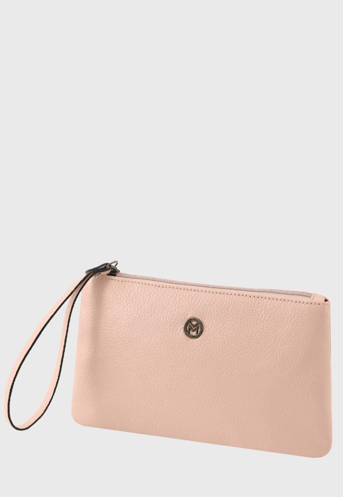 Vista principal Bolsa Carteira Clutch Couro Mariart Cambará Chiclete Mariart rosa