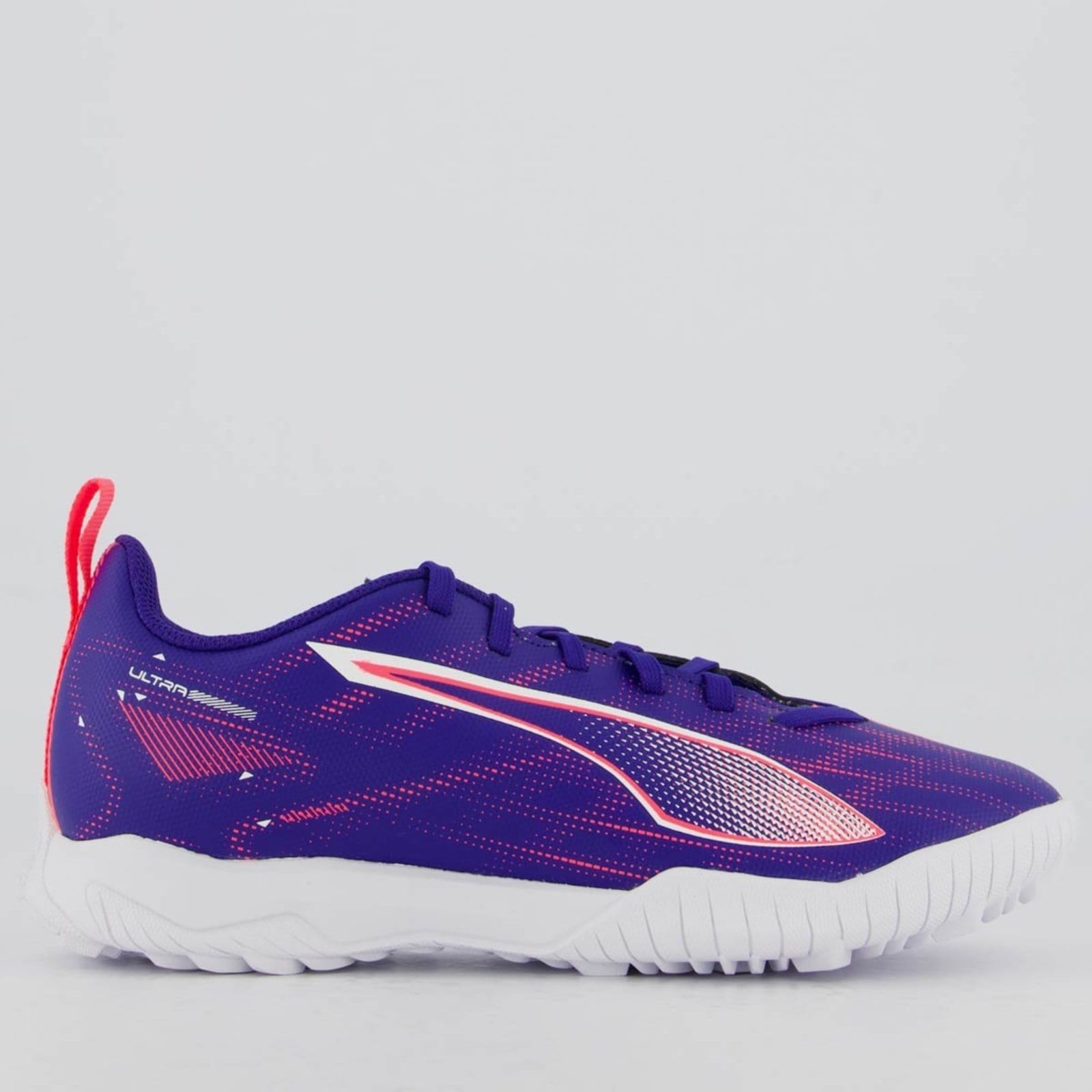 Chuteira Puma Ultra 5 TT Society Juvenil Roxa