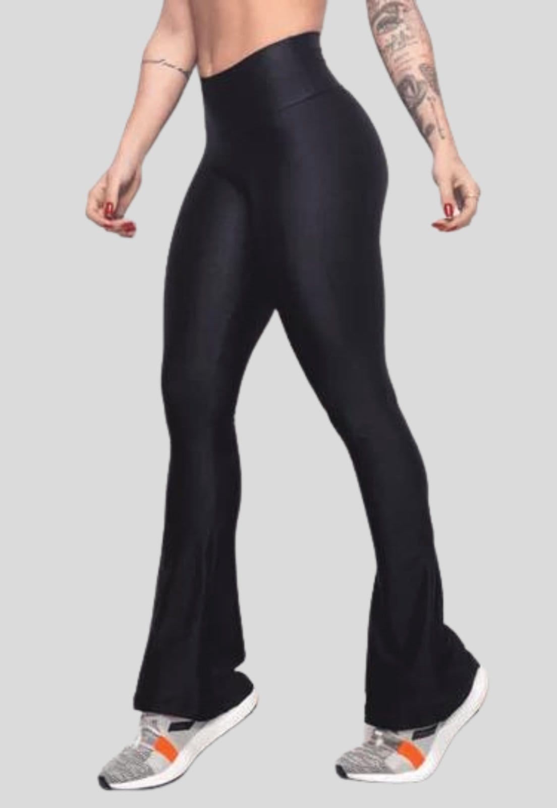 Vista 2 Calça Flare Bailarina WLS Modas Feminina WLS Modas preto