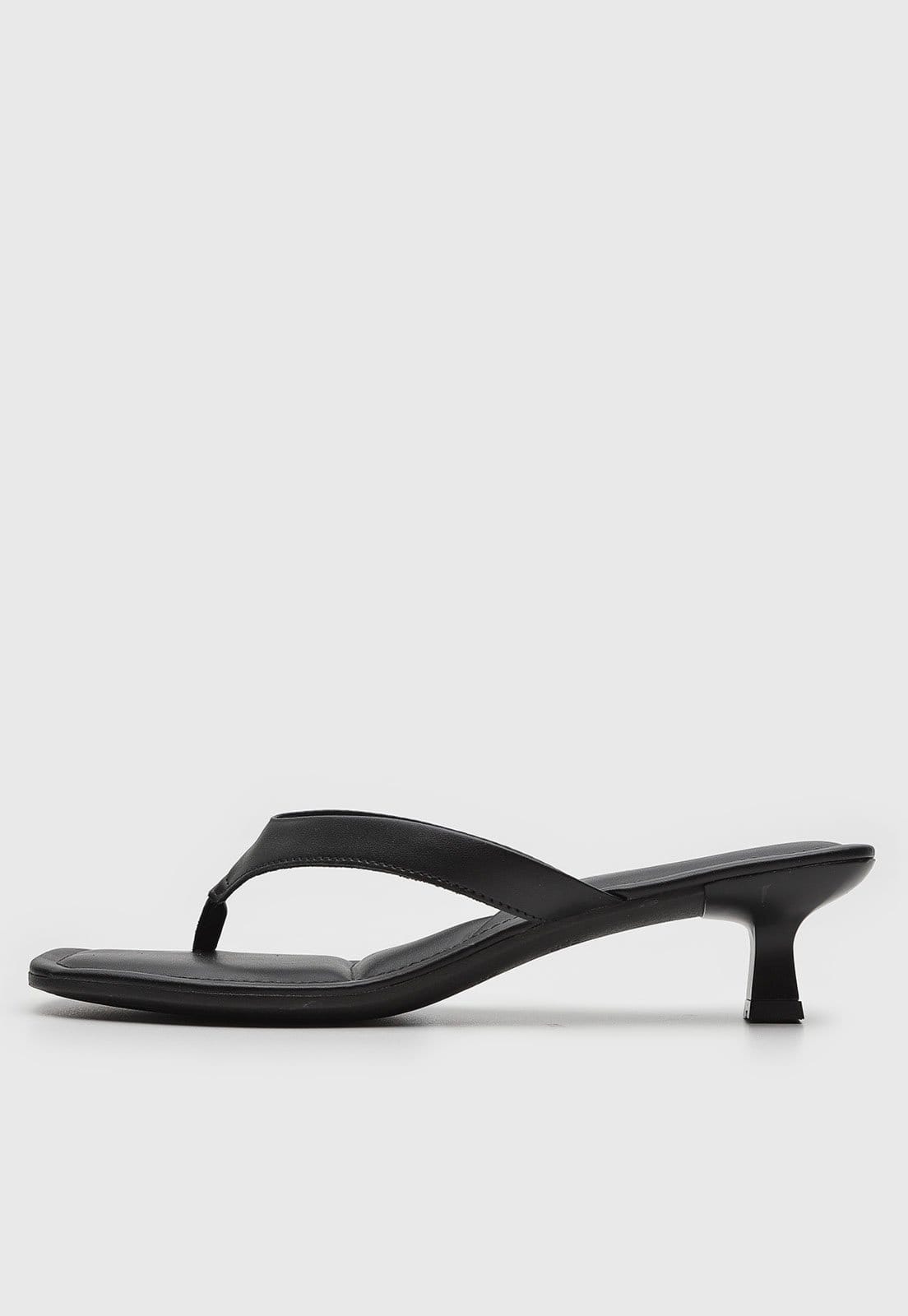 Sandália Via Uno Salto Fino Preta